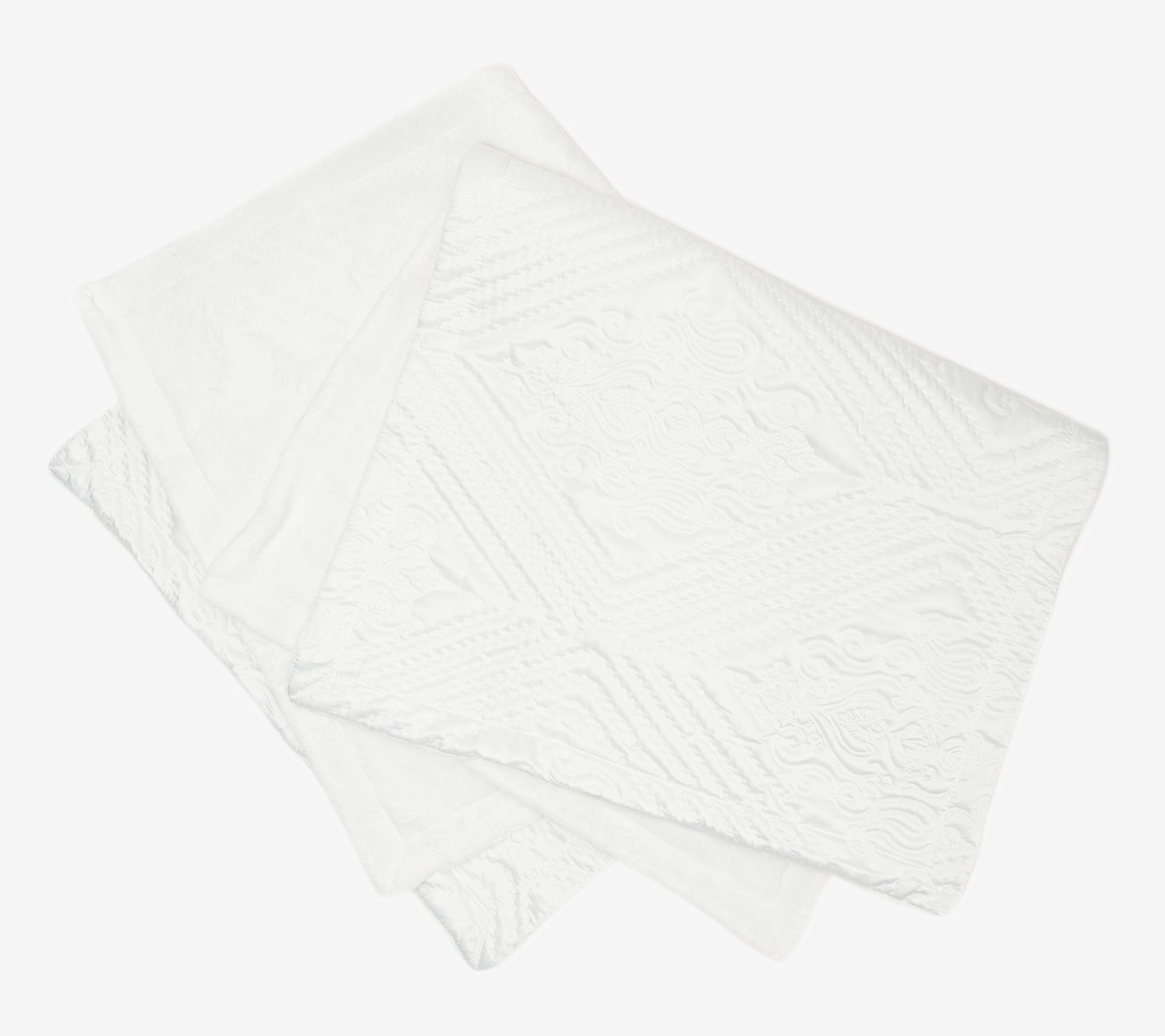 Berkshire Blanket S/2 Velvet Soft Satin Shams King