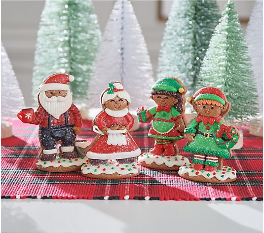 Set of 4 Gingerbread Characters by Valerie