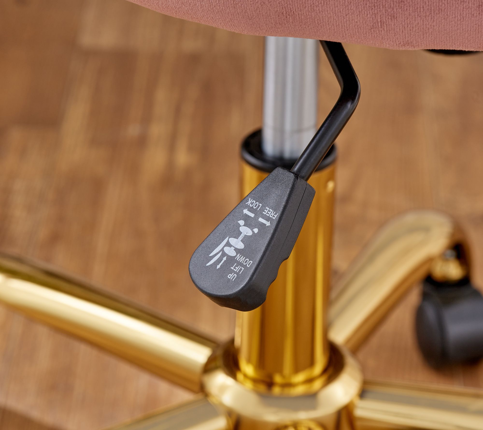 "As Is" Home Reflections Velvet Pleated Office Chair