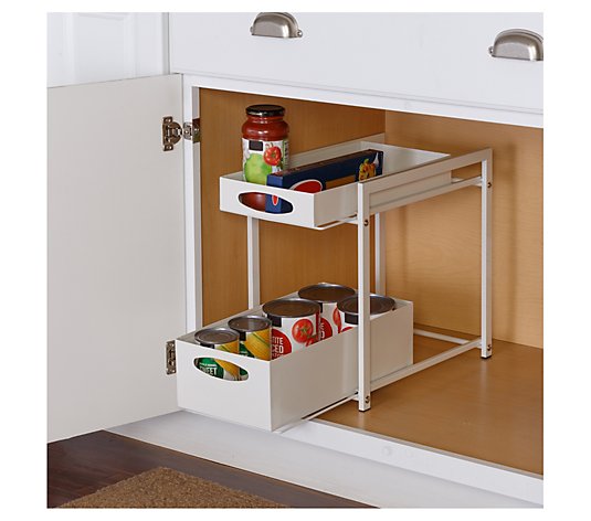 Honey-Can-Do Metal Kitchen Cabinet Organizer w/ Drawers 