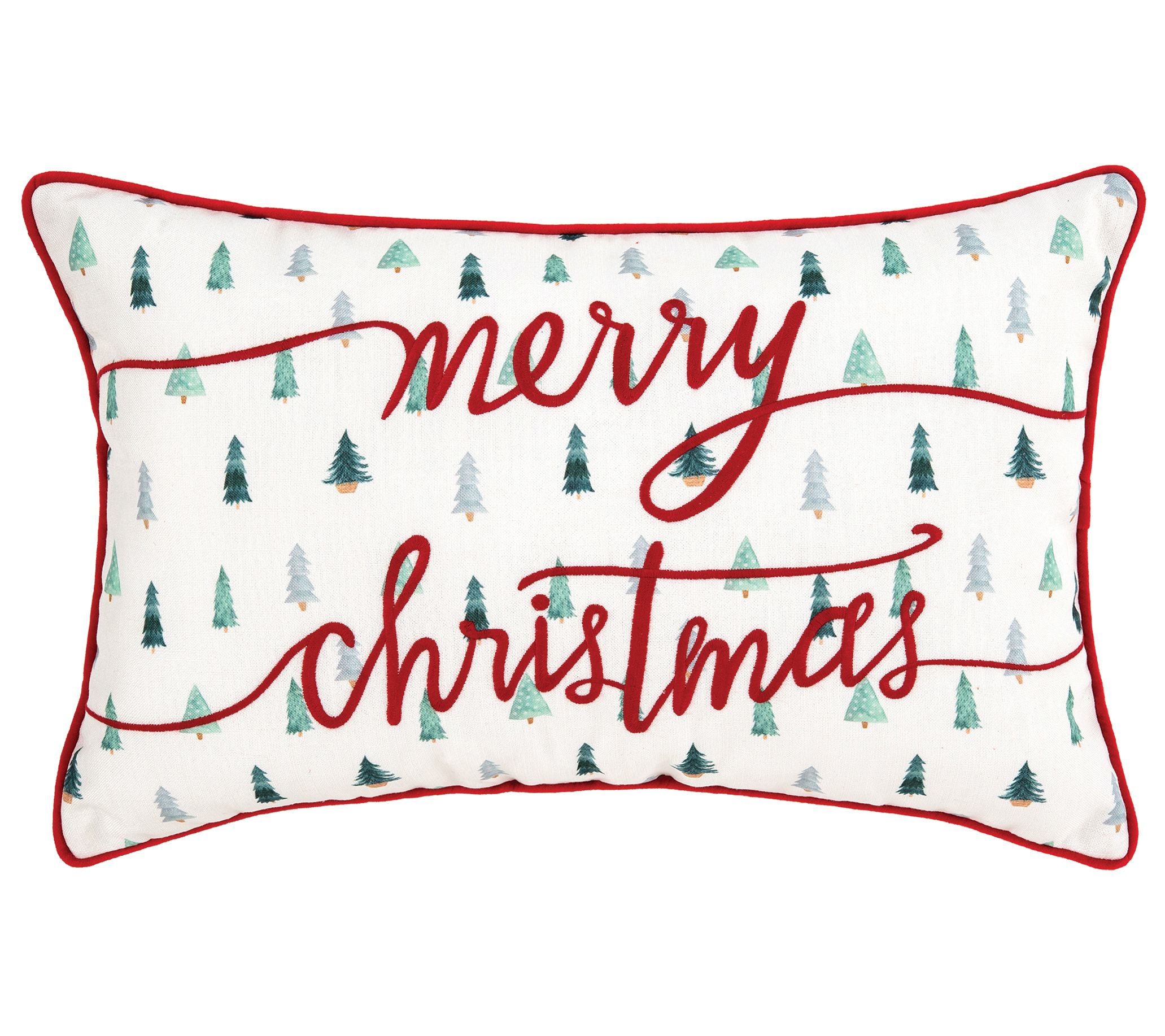14" x 22" Tree Holiday Throw Pillow by Valerie