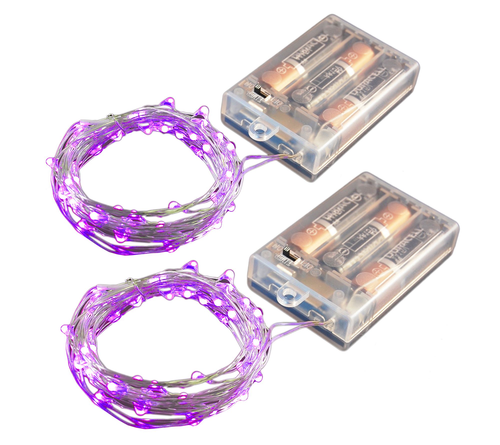LumaBase Set of 2 Battery Operated Fairy String  Lights