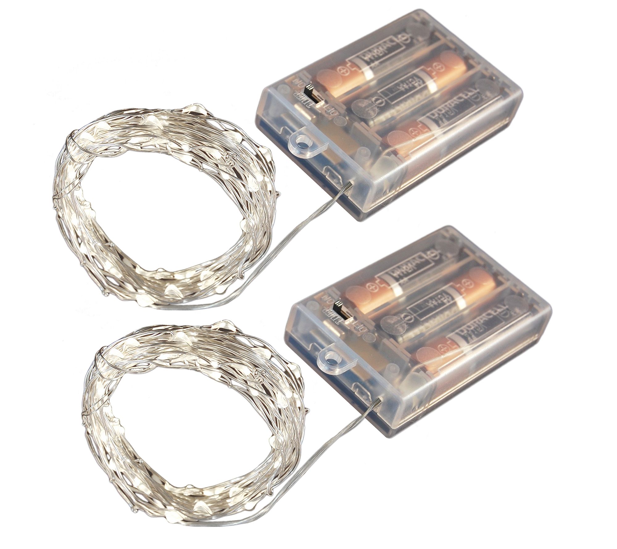 LumaBase Set of 2 Battery Operated Fairy StringLights