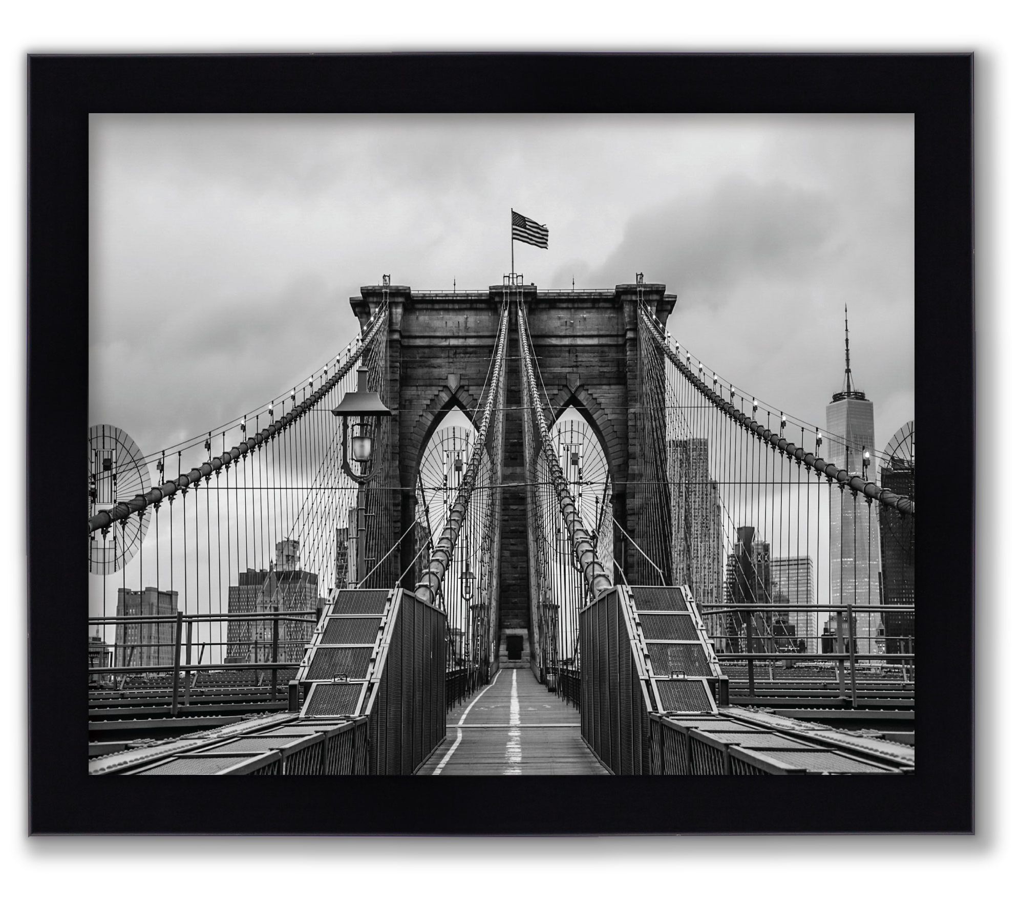 Courtside Market Vivid Brooklyn Bridge II 8" x10" Wall Art