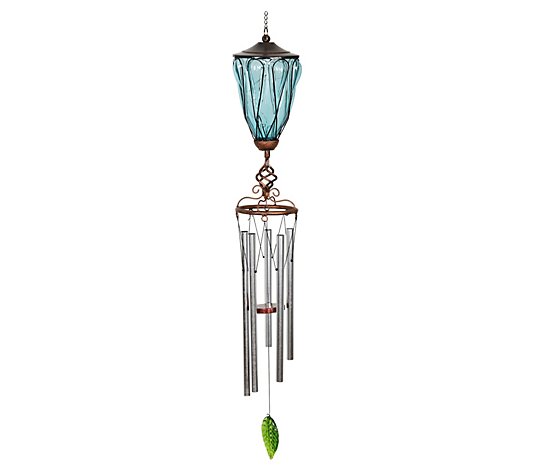 Solar Metal Wire and Glass Wind Chime Loops byExhart