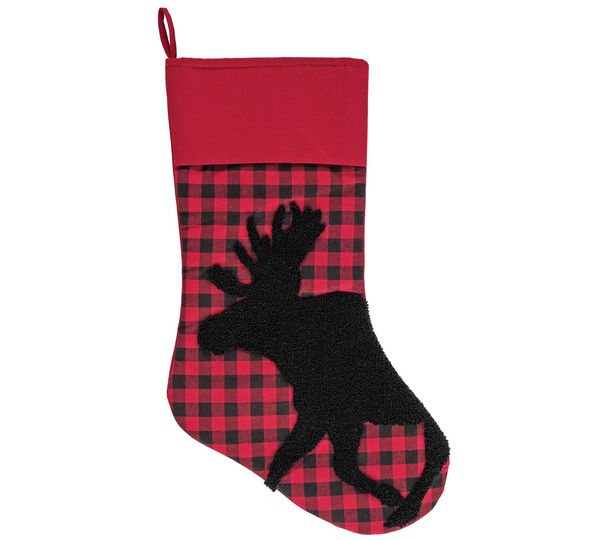 C&F Home Woodford Moose Stocking - QVC.com