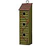 Glitzhome Three Story Feathered Friends & Family Birdhouse
