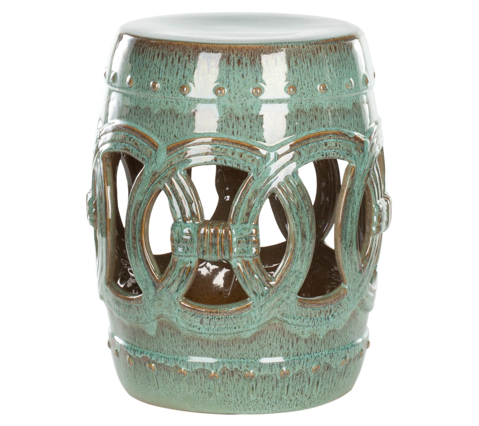 Antique Double Coin Garden Stool by Valerie