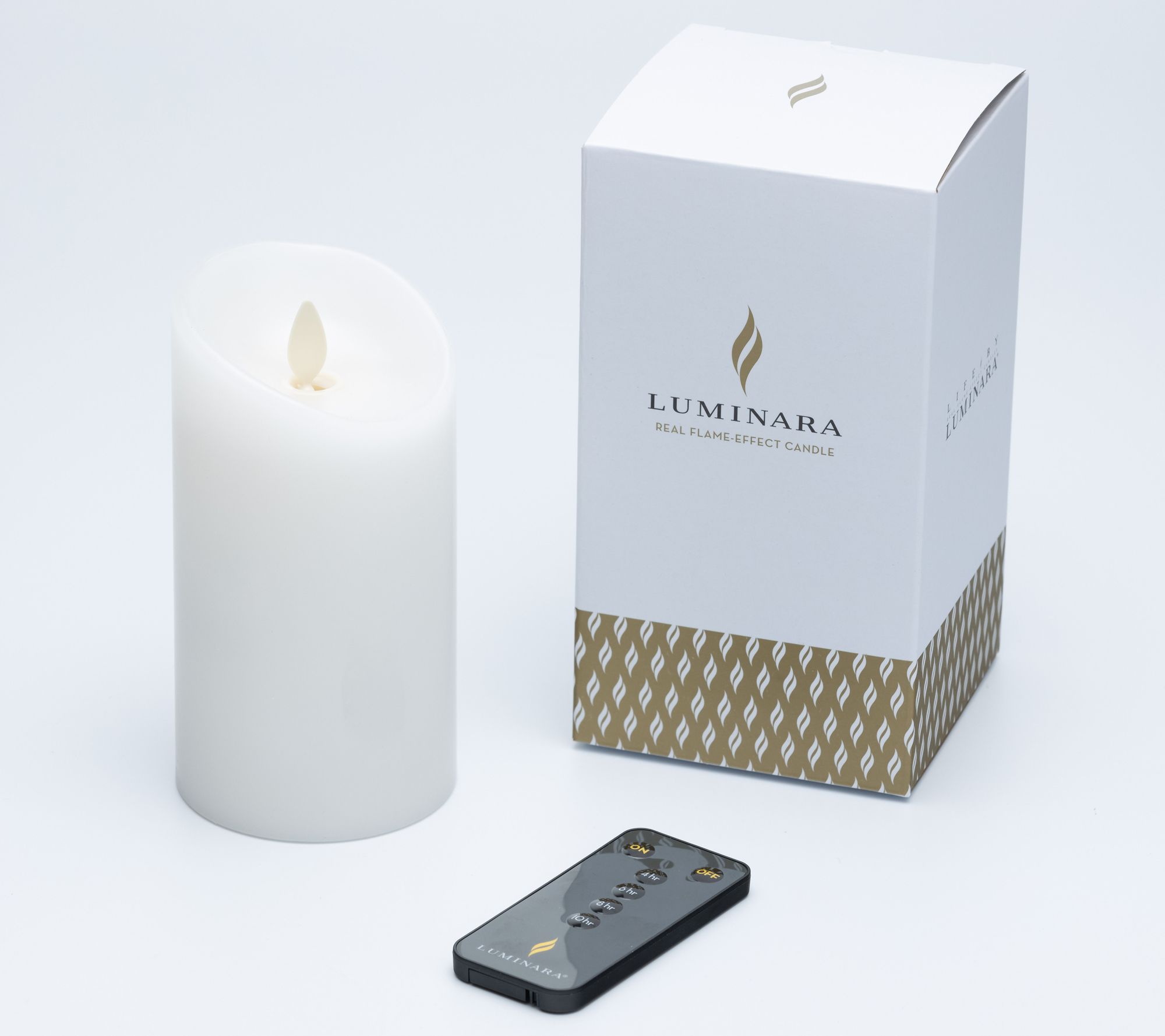Luminara 5.5" Tall Unscented Flameless Candle with Remote