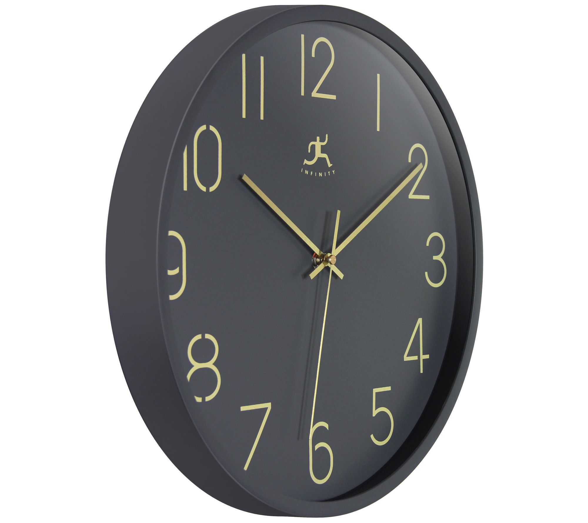 Infinity Instruments Stencil Number Clock, 14"