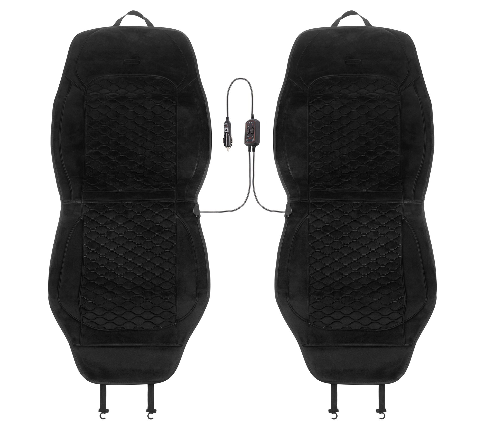 Stalwart 2 Heated Seat Covers for Cars Universal 12V
