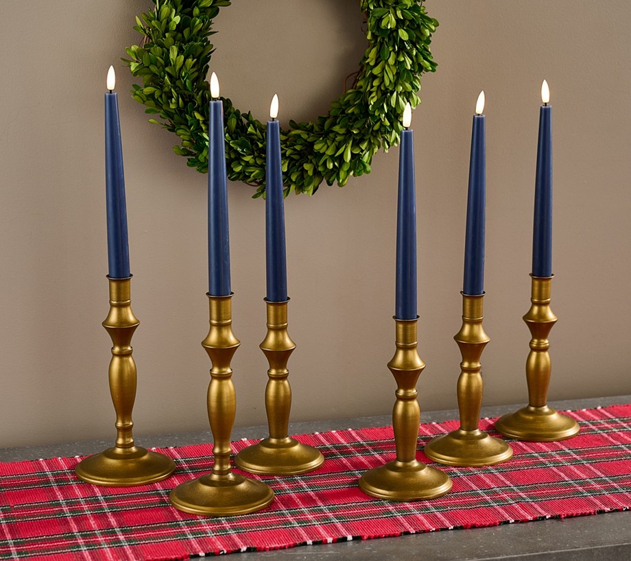 Home Reflections Flameless Set of 6 Everyday Tapers