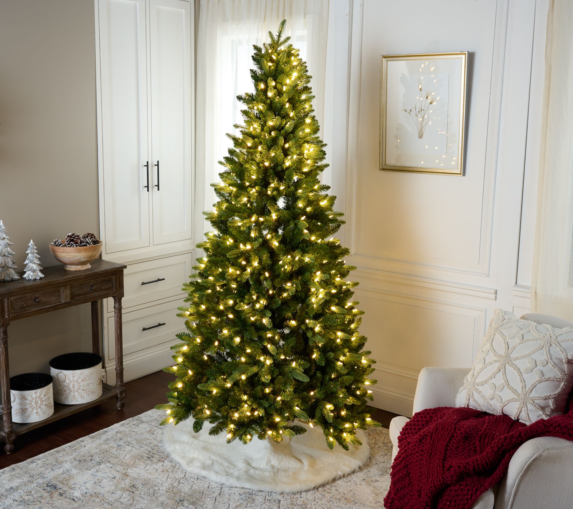 Bethlehem Lights 8.5' Half Tree with 3-in-1 LEDs