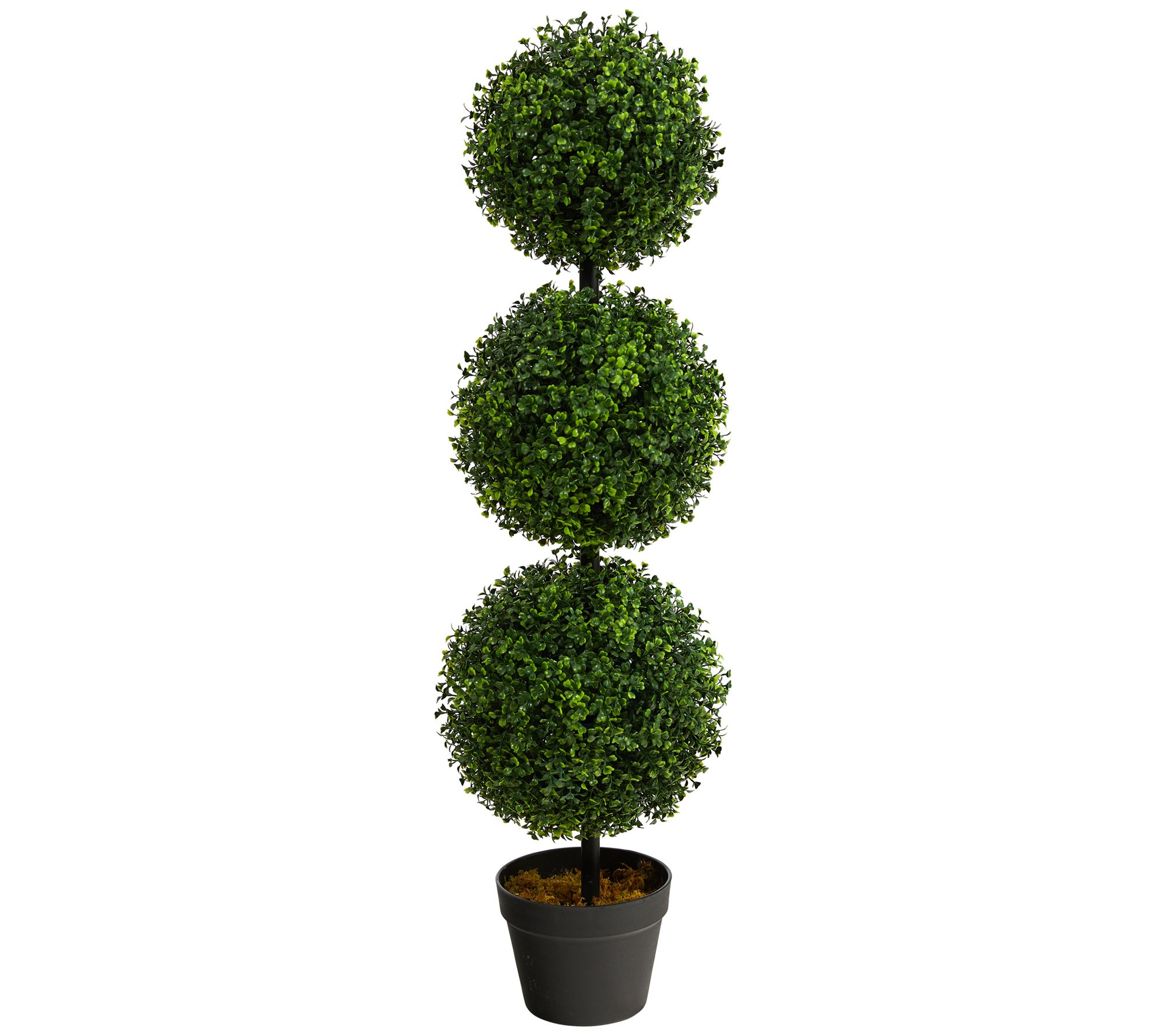 Nearly Natural 3' Boxwood Triple Ball Topiary