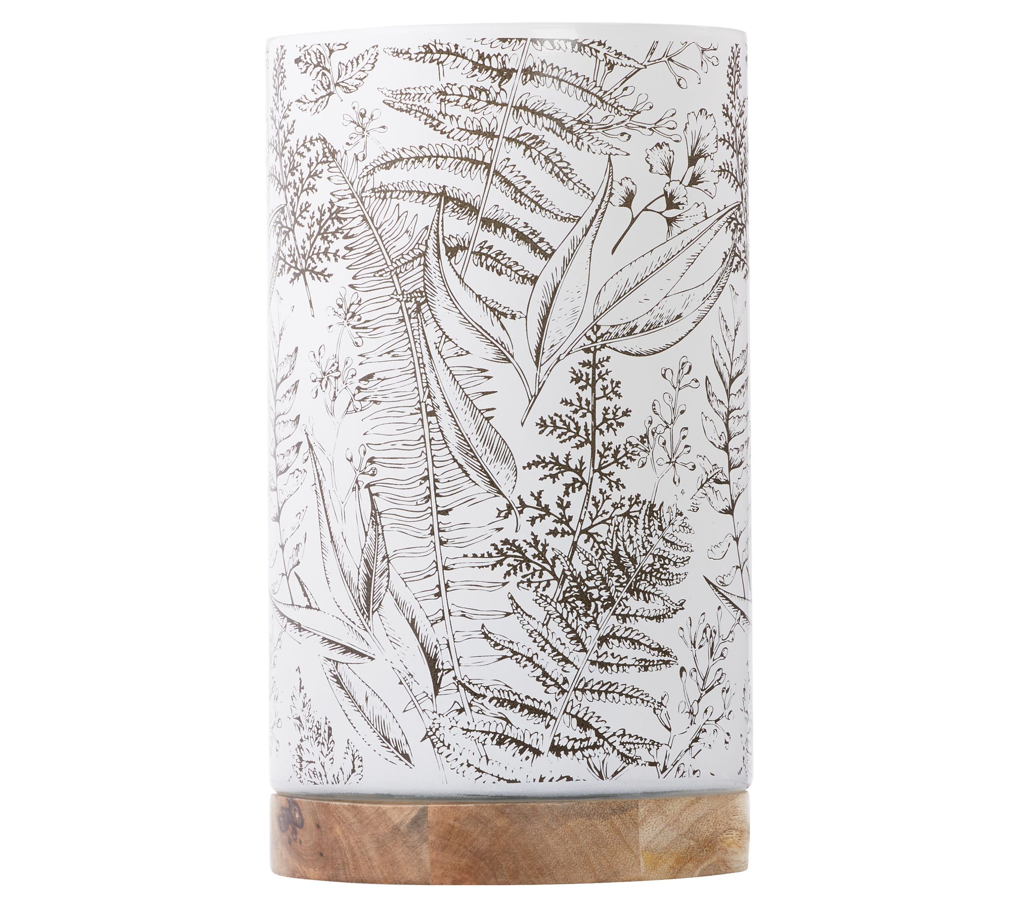 River of Goods 10.5"H Nautical Floral White/Black Accent Lamp