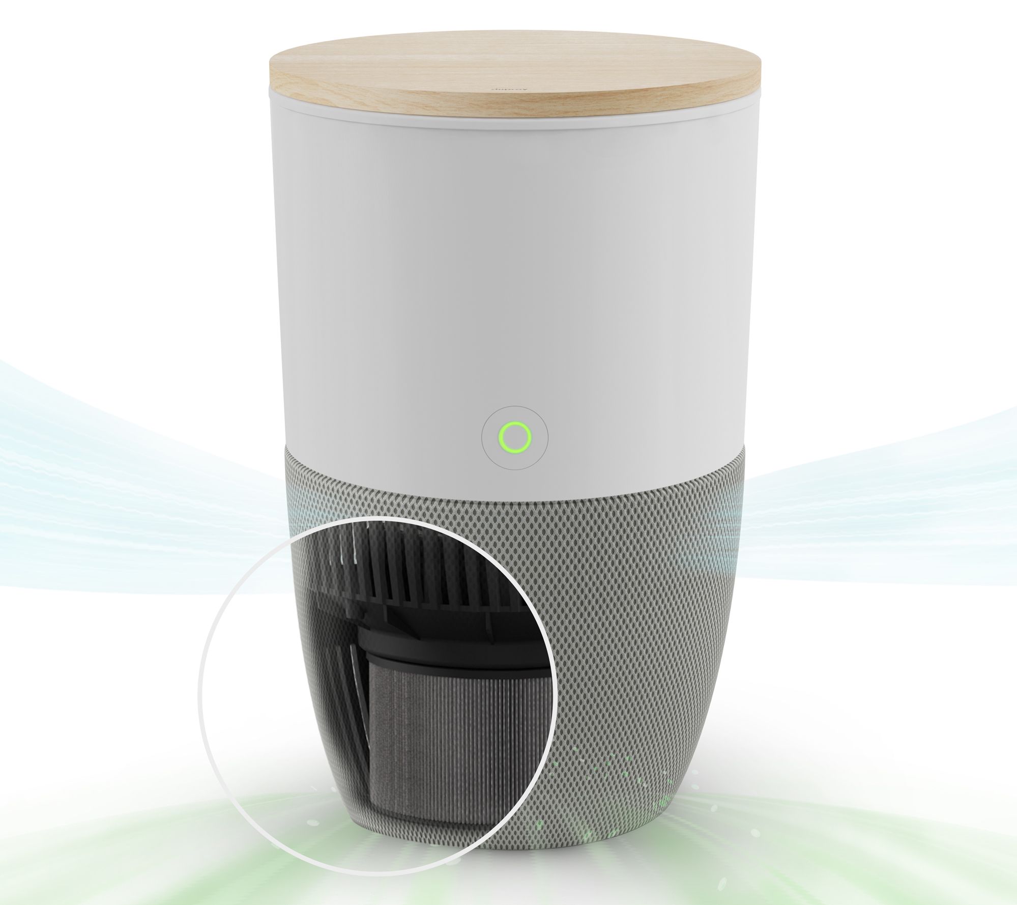 Dupray Bloom Air Purifier with Choice of AccentTable Color