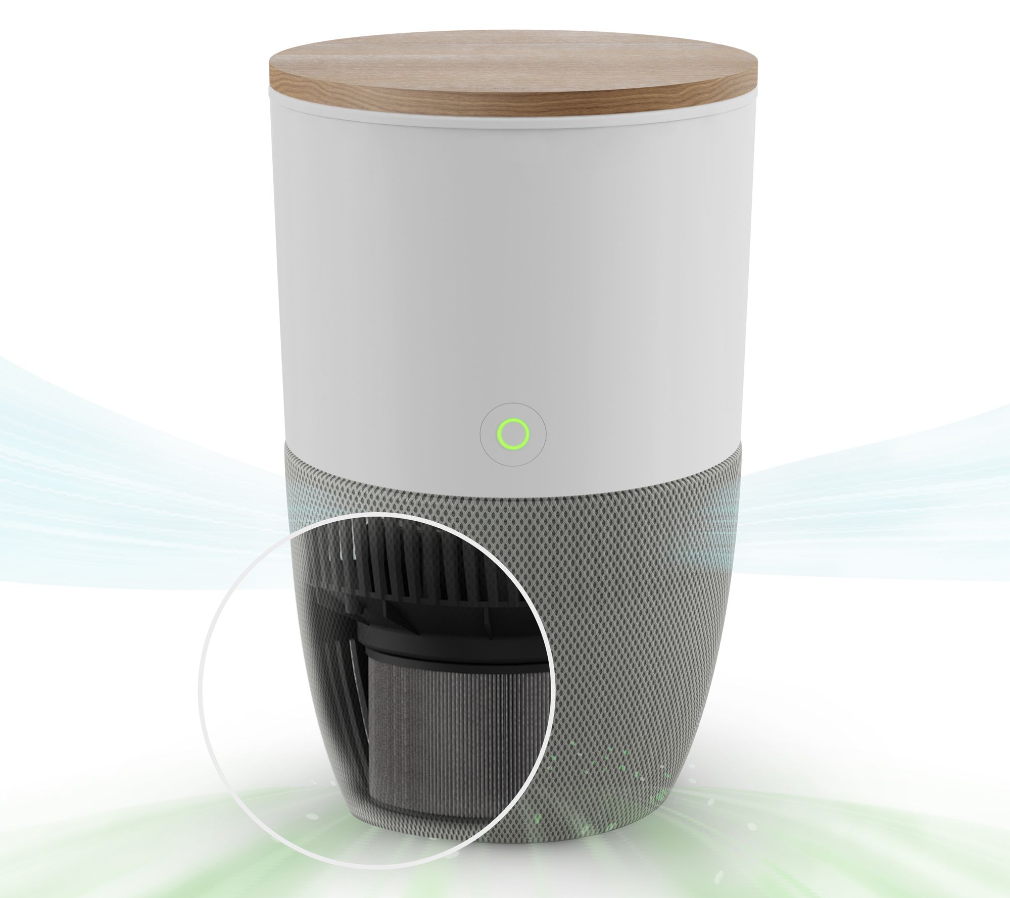 Dupray Bloom Air Purifier with Choice of AccentTable Color