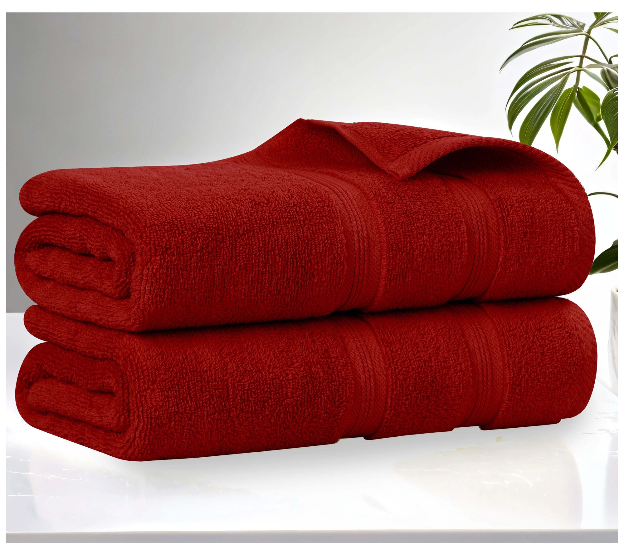 Superior 2-Piece Smart Dry Zero Twist Cotton Bath Towel Set