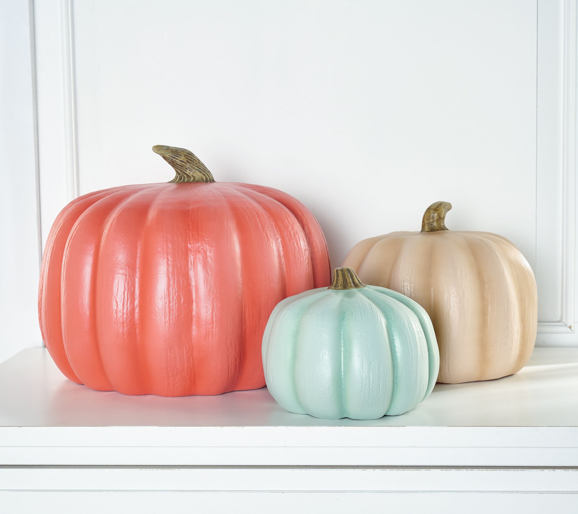 Hay & Harvest Set of 3 Nestable Stackable Pumpkins