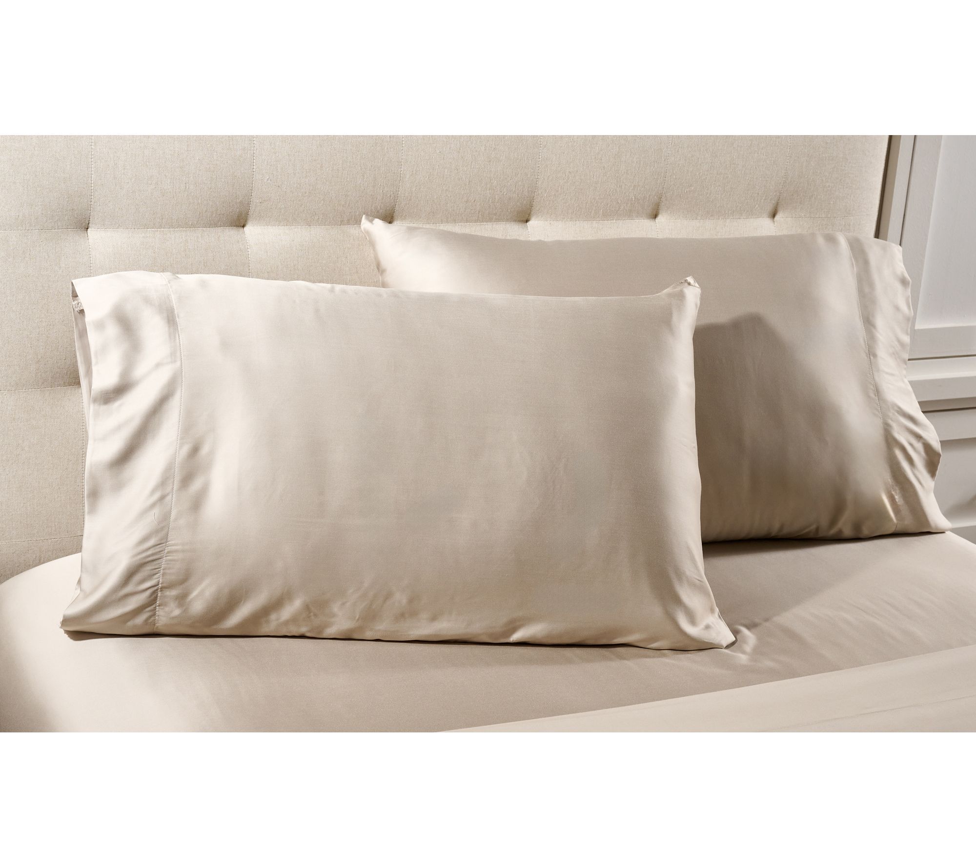 "As Is" Home Reflections Set of 2 Rayon from Bamboo Pillowcases
