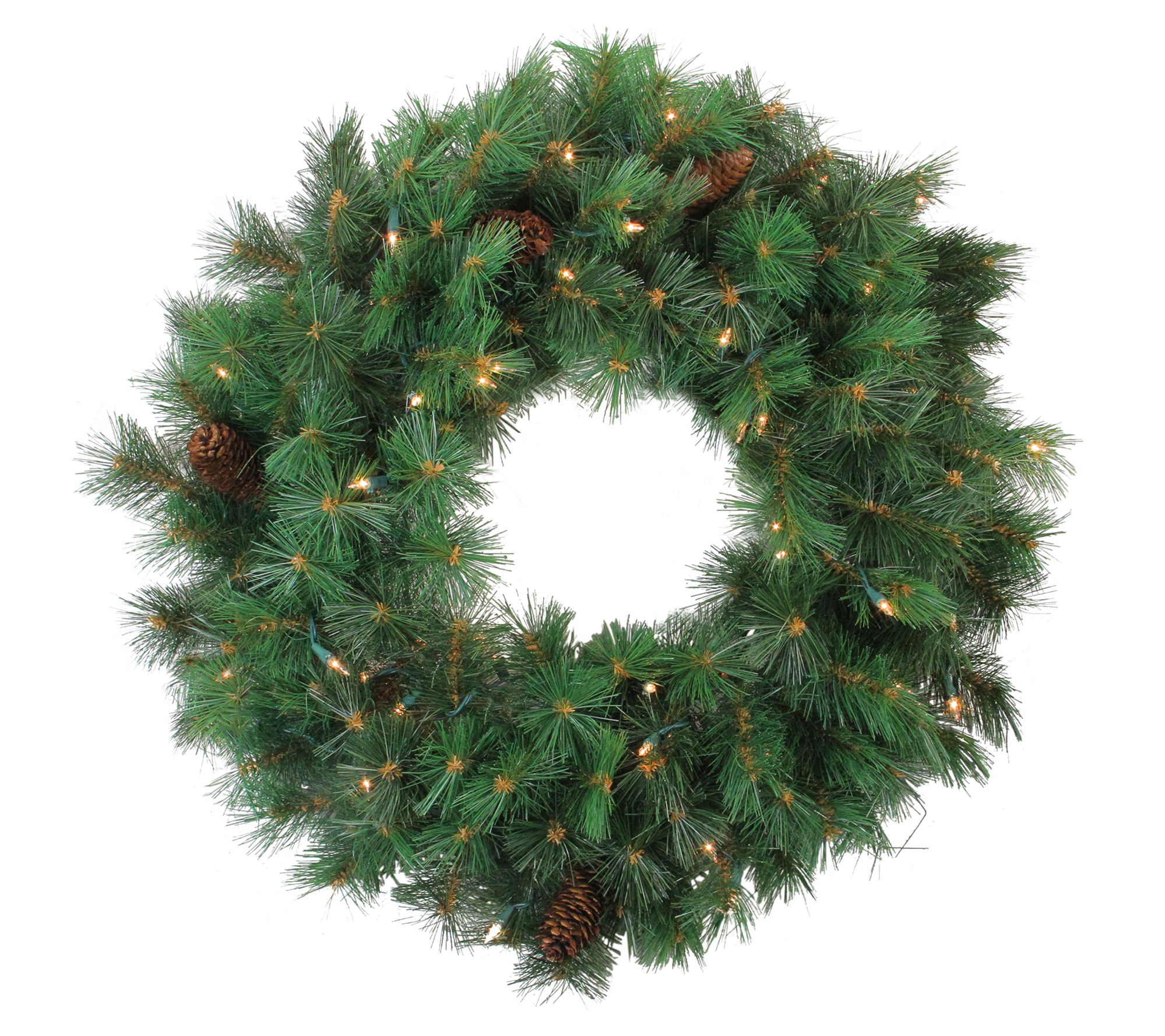 Northlight Prelit Pine Christmas Wreath 24-Inch