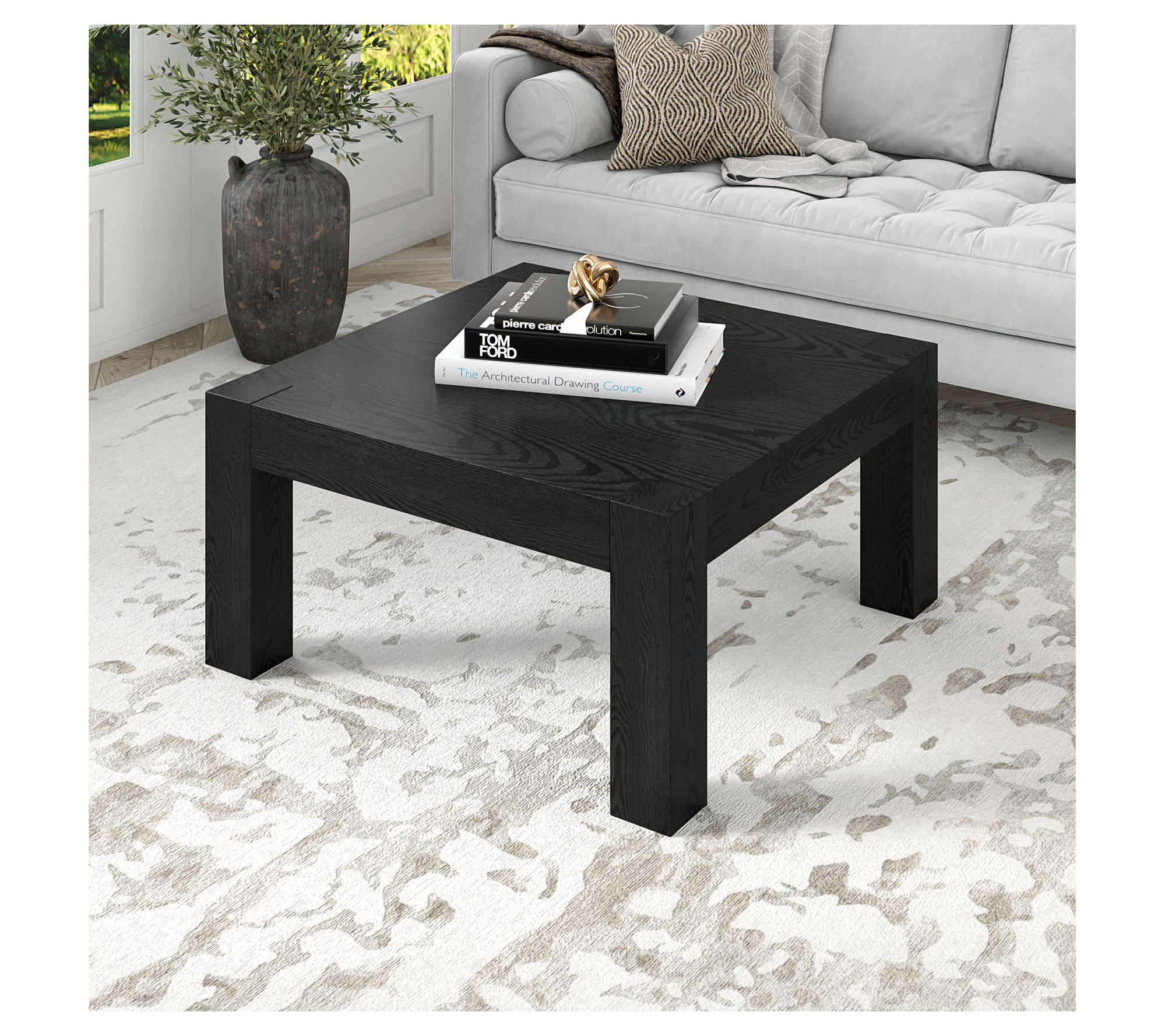 Hudson&Canal Langston 34" Wide Square Coffee Table