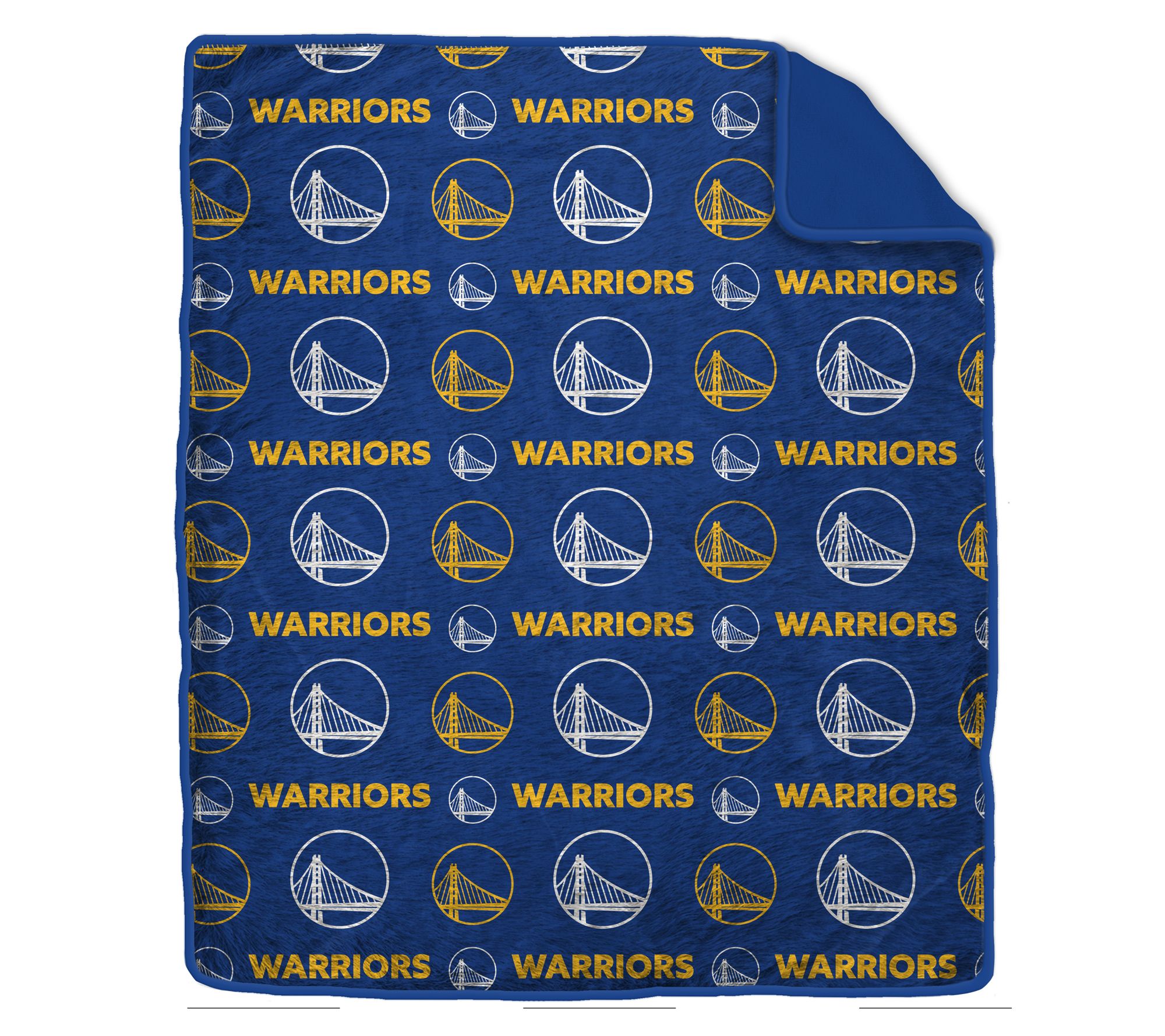Pegasus Sports NBA Tonal Wordmark Faux Fur Blanket