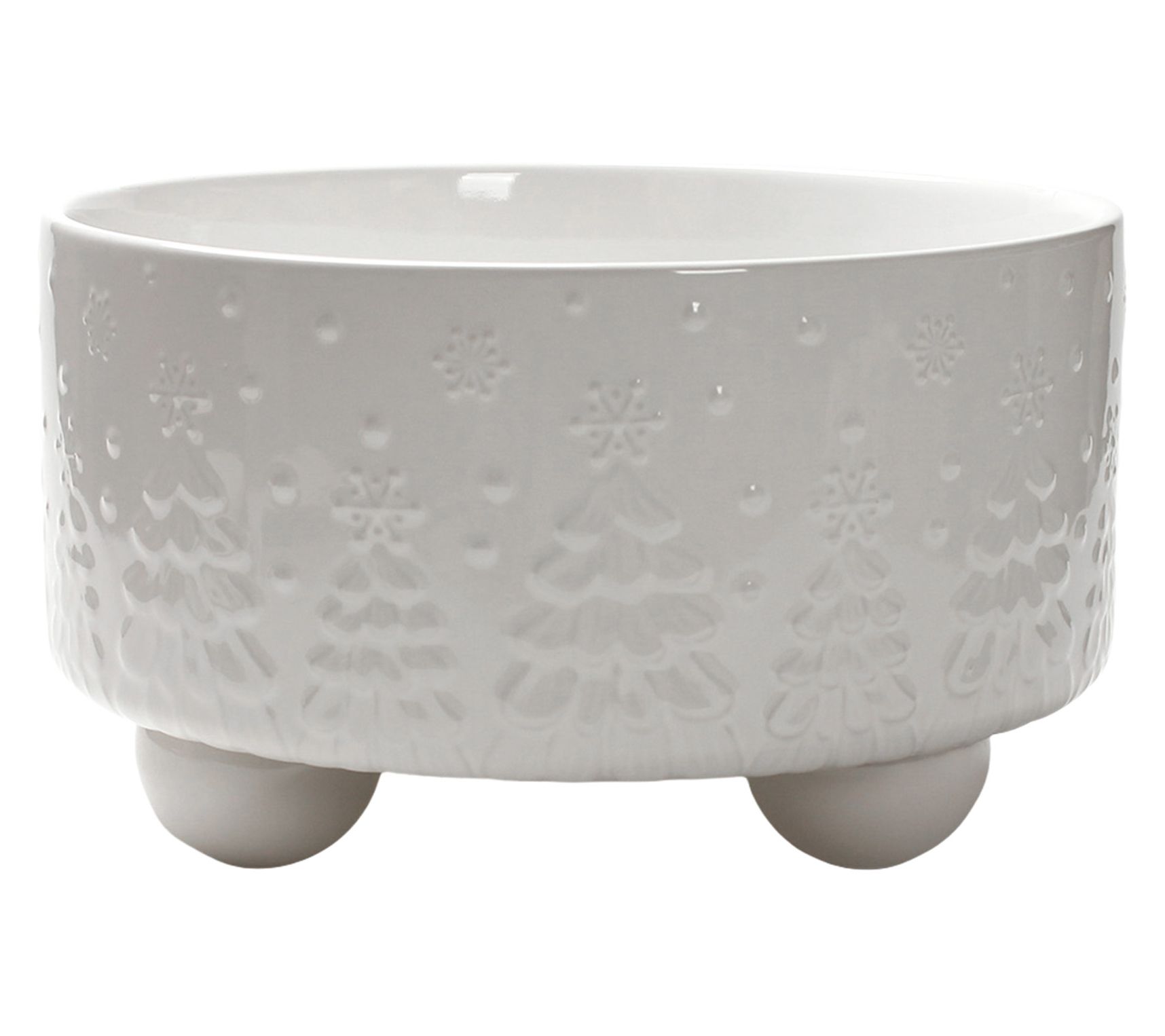 "As Is" Temp-tations Seasonal Ceramic Beaded Raised Bowl