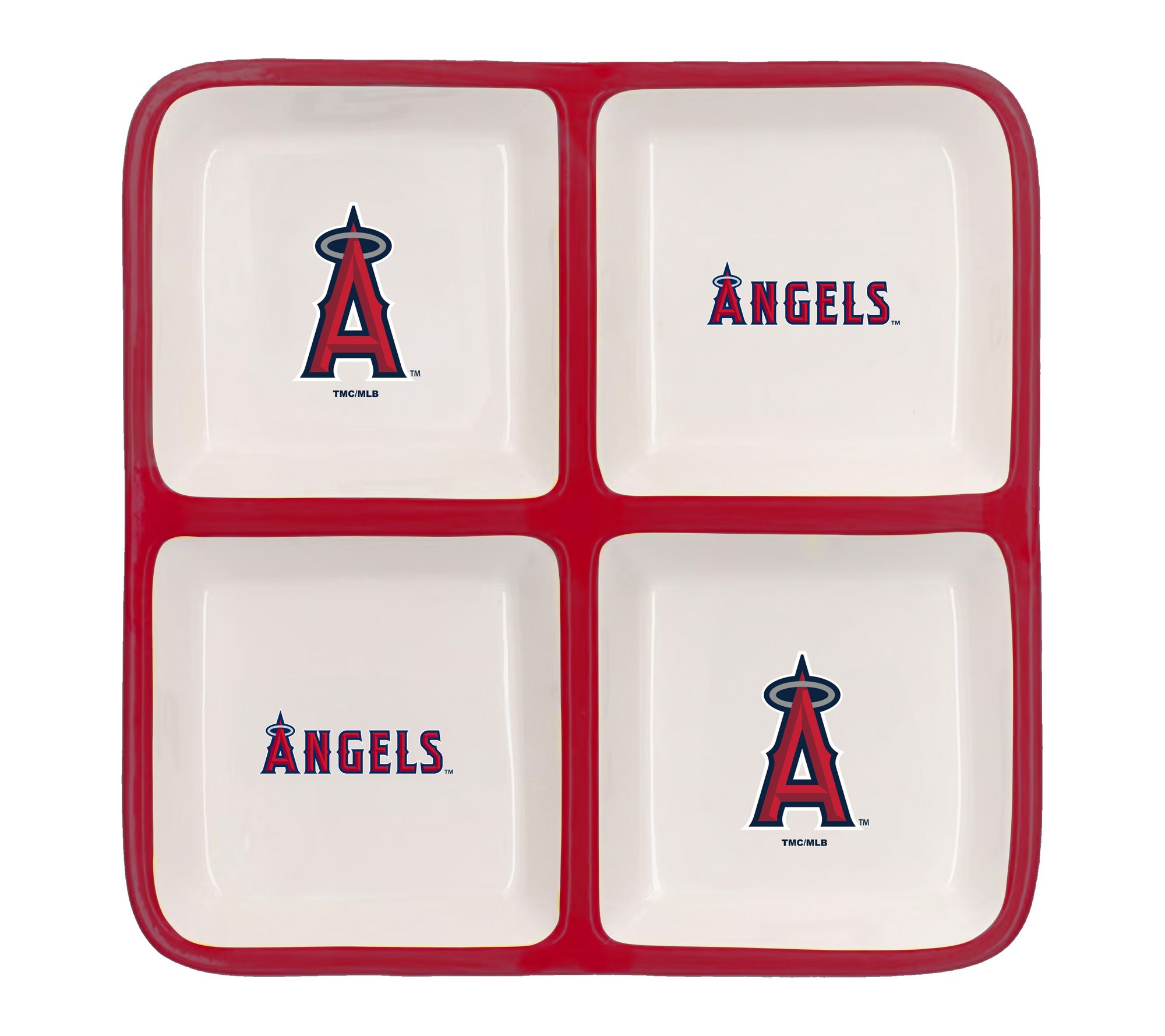 The Memory Company MLB Ceramic 4 Section SquareTray