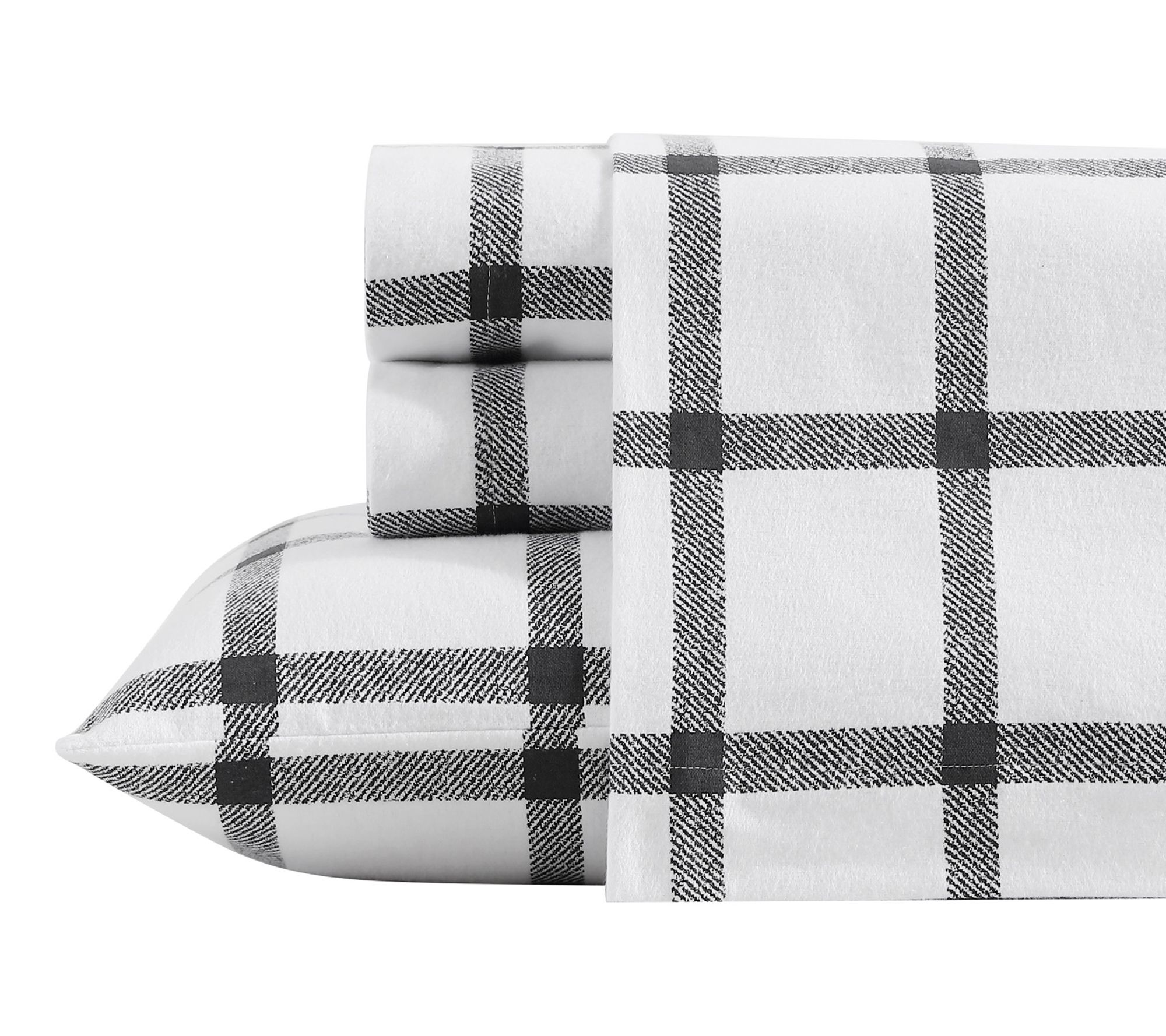 Eddie Bauer Bunkhouse Plaid Beige Cotton Twin Sheet Set