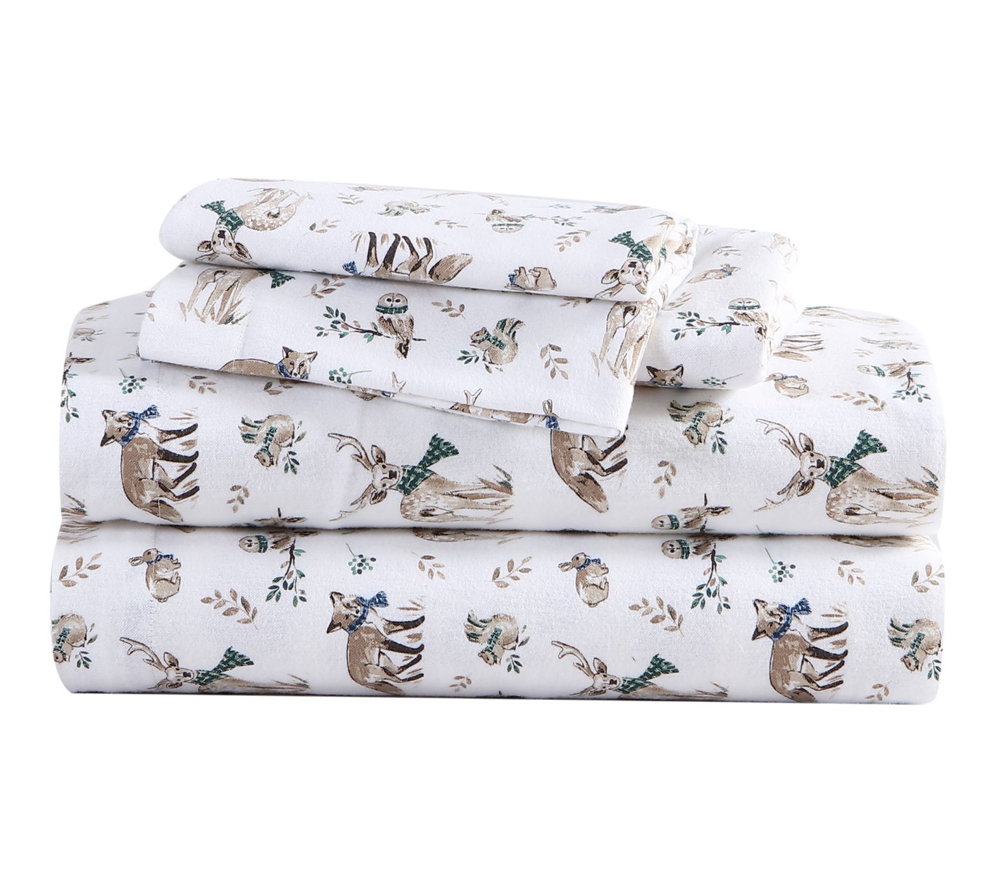 Eddie Bauer Woodland Friends Beige Cotton KingSheet Set