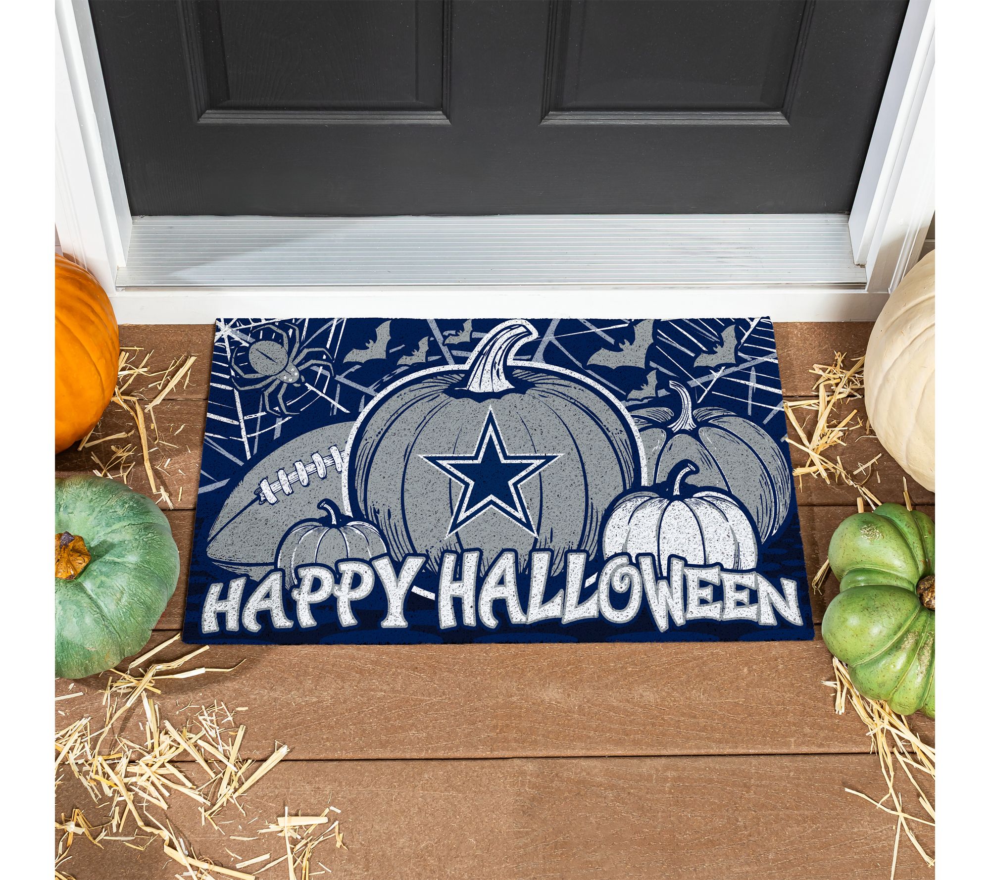 Evergreen NFL Team Halloween PVC Doormat