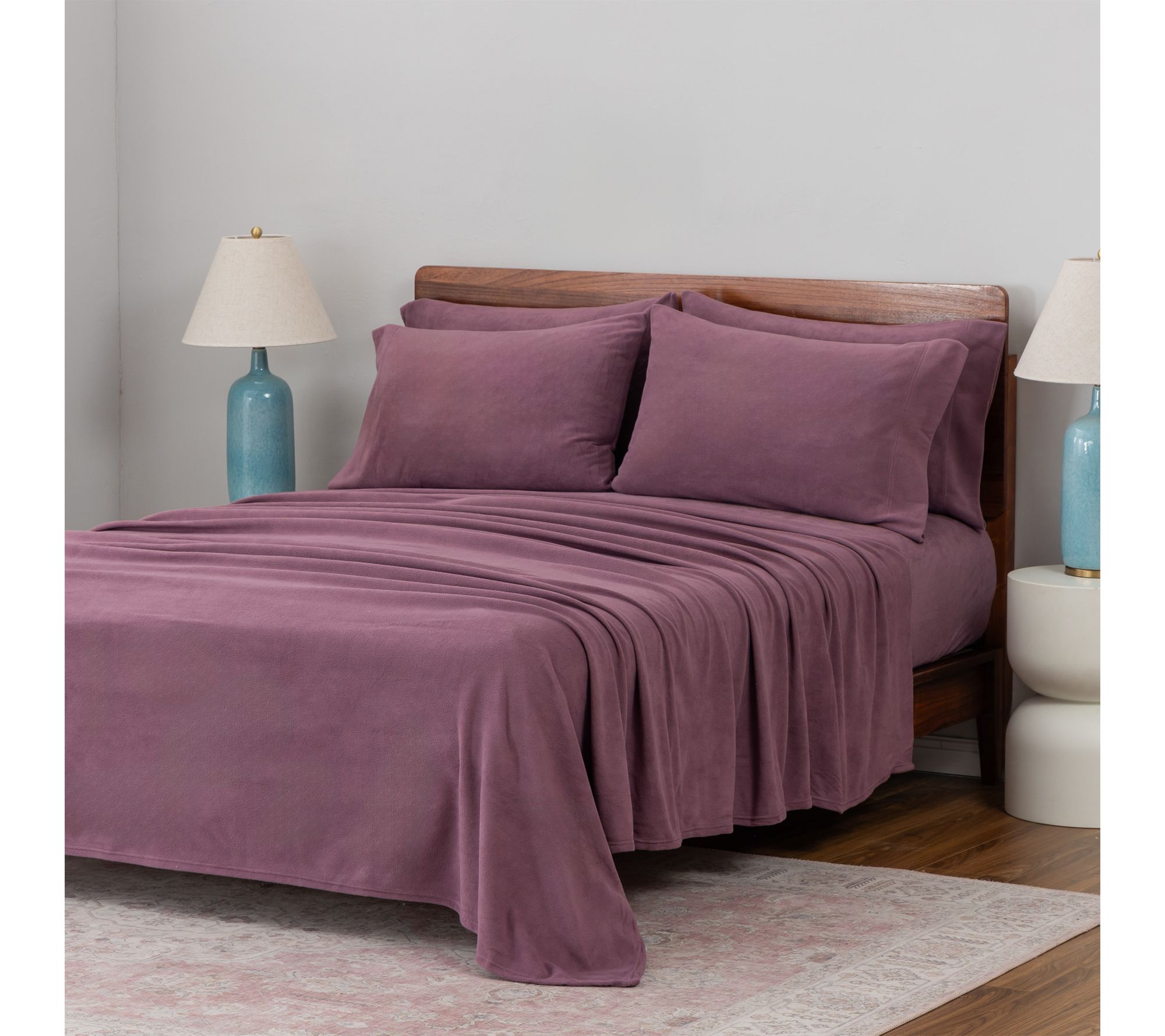 "As Is" Berkshire Polarfleece Sheet Set with Extra Cases
