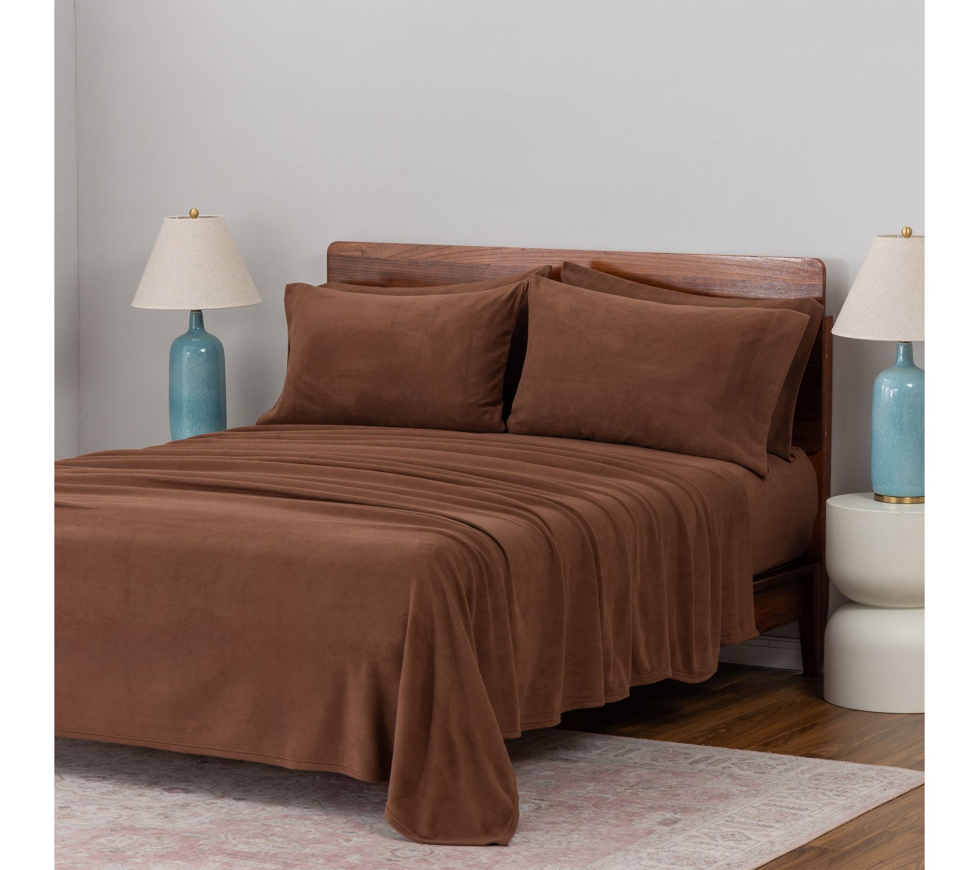 "As Is" Berkshire Polarfleece Sheet Set with Extra Cases