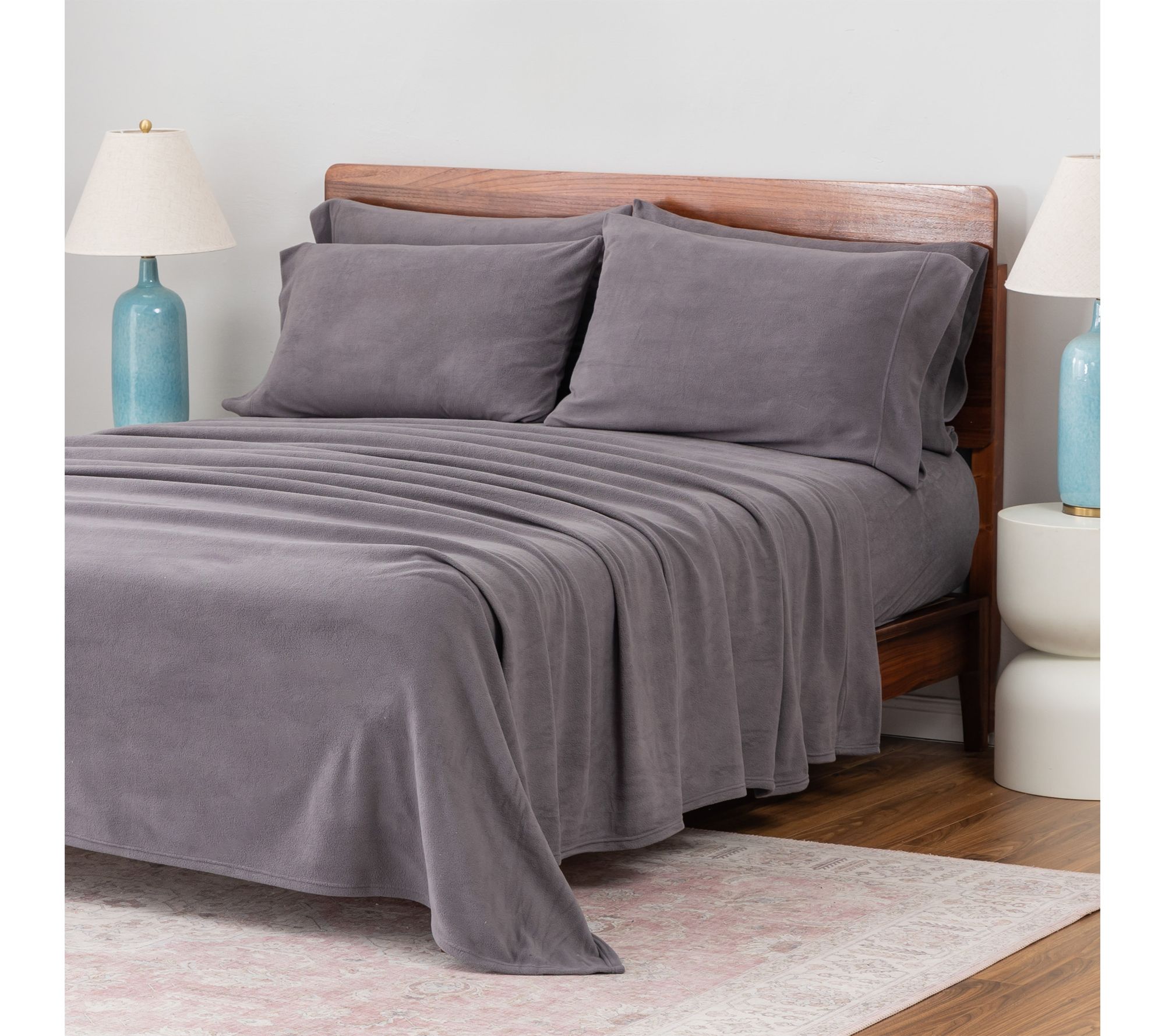 "As Is" Berkshire Polarfleece Sheet Set with Extra Cases