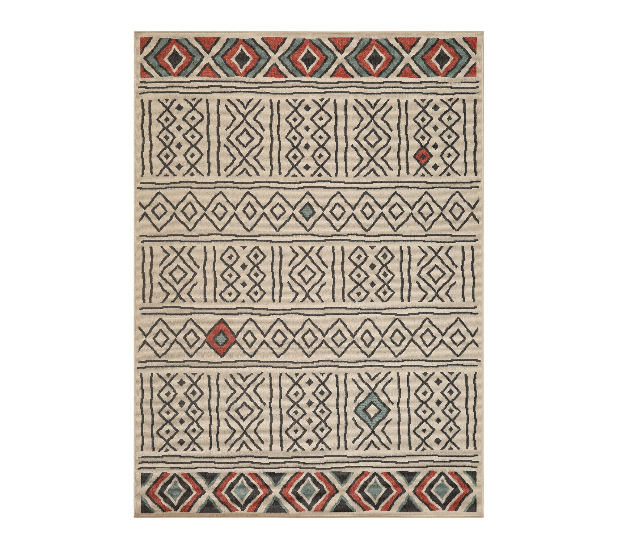 Ox Bay Tribal Contemporary Polypropylene Outdoor Rug, 8' x 10'