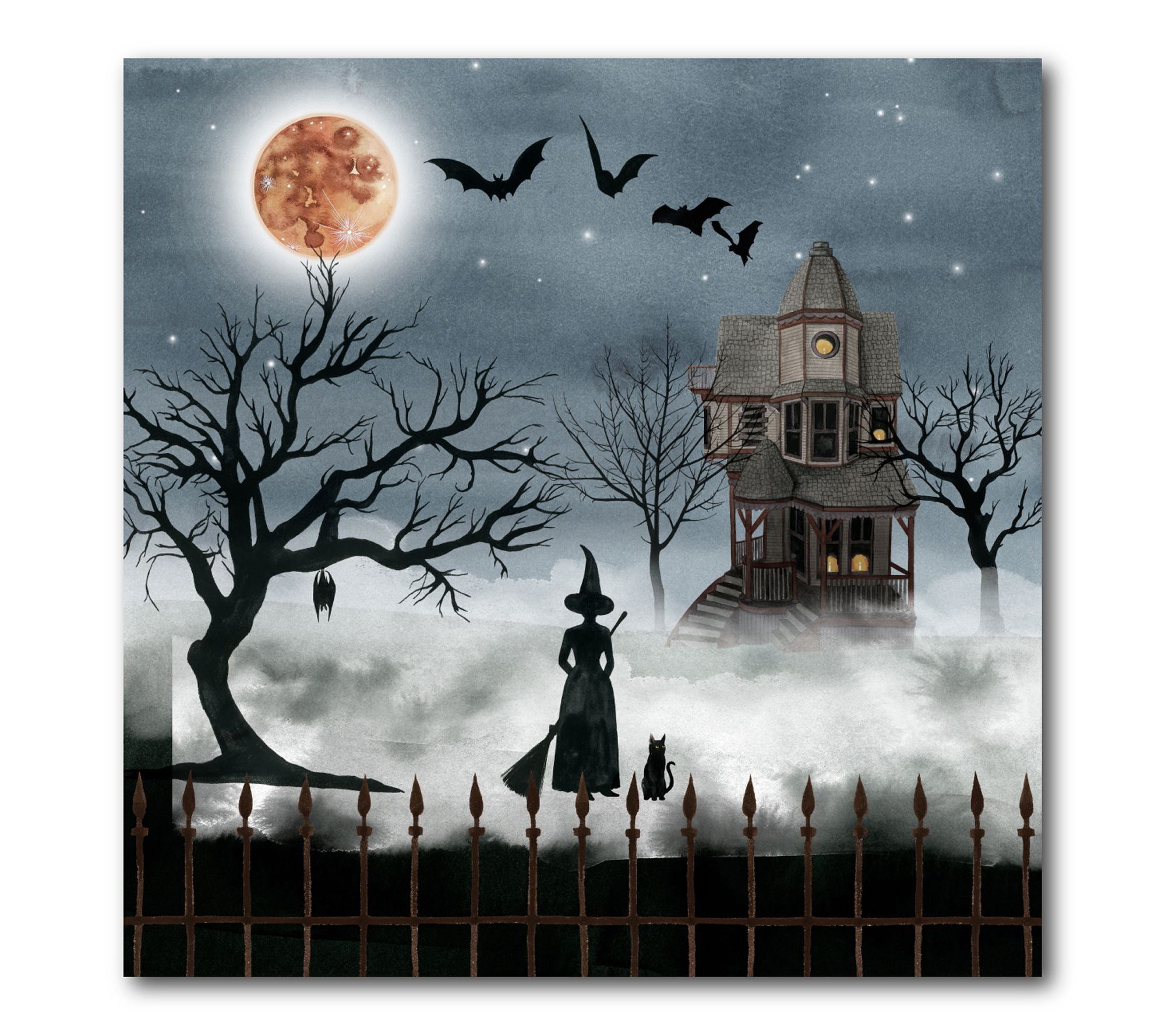 Courtside Market Harvest Moon I Gallery-Wrapped Canvas