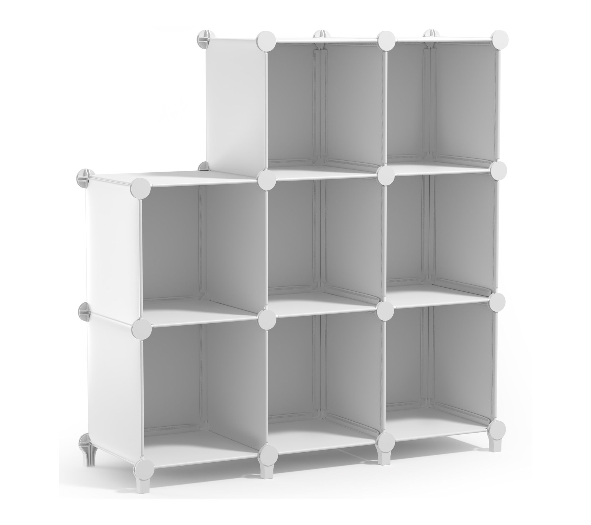 Sorbus Cube Storage Organizer Cubby Shelf â   Set of 16, Black