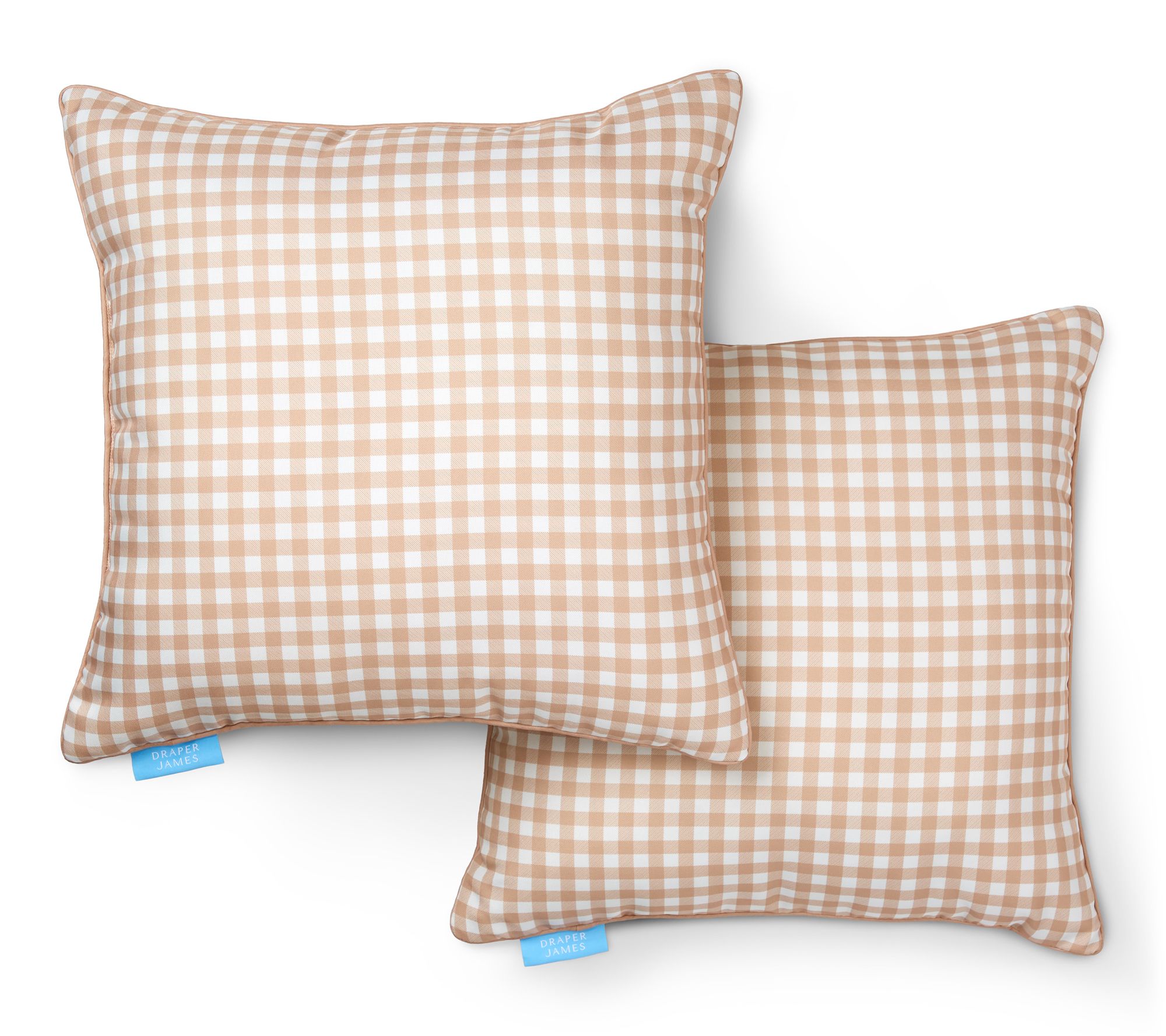 Draper James Gingham 20"x20" Outdoor Pillow 2-Pack