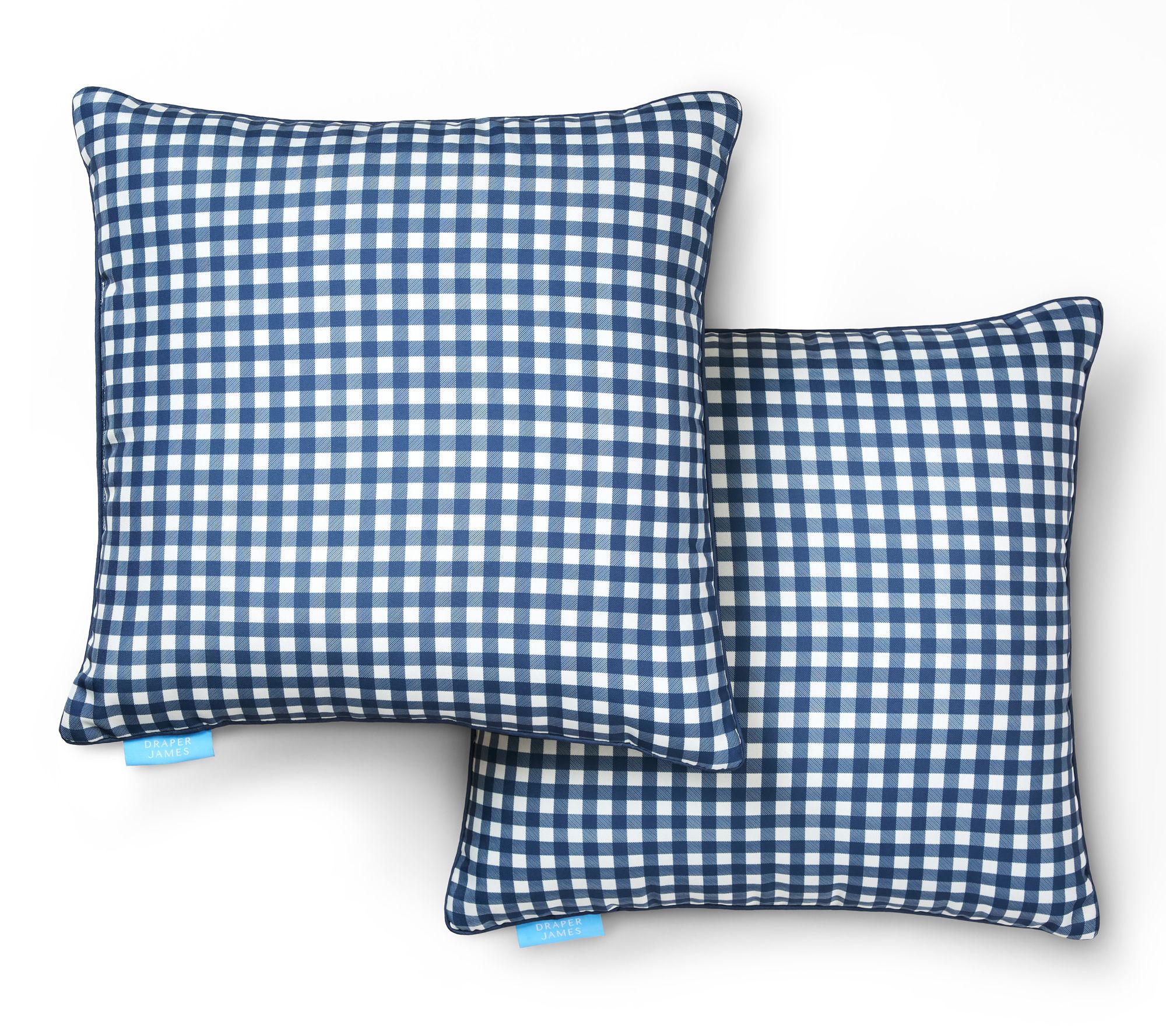 Draper James Gingham 20"x20" Outdoor Pillow 2-Pack