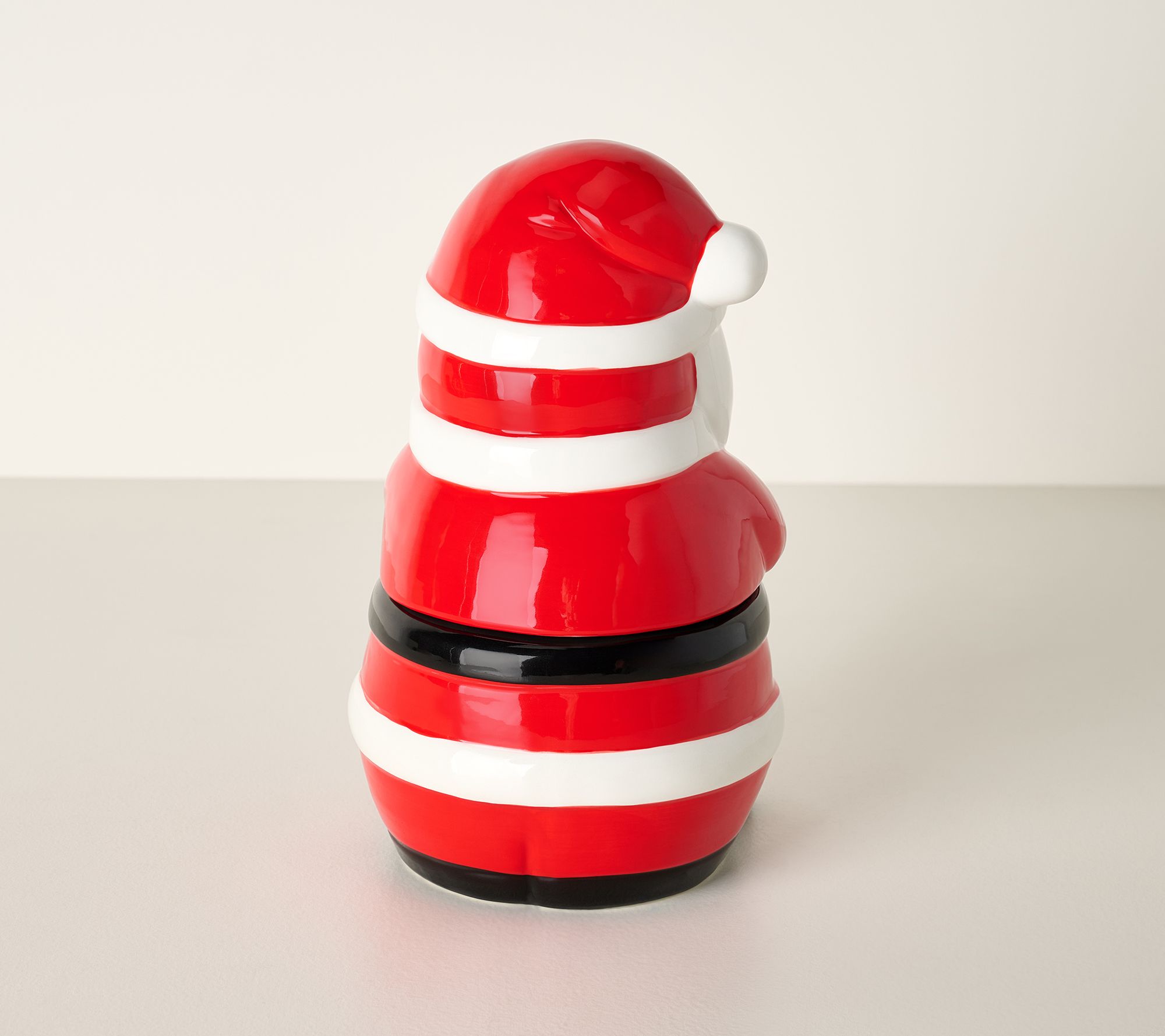 HomeWorx by Slatkin + Co. 14oz Ceramic Santa Filled Candle | QVC