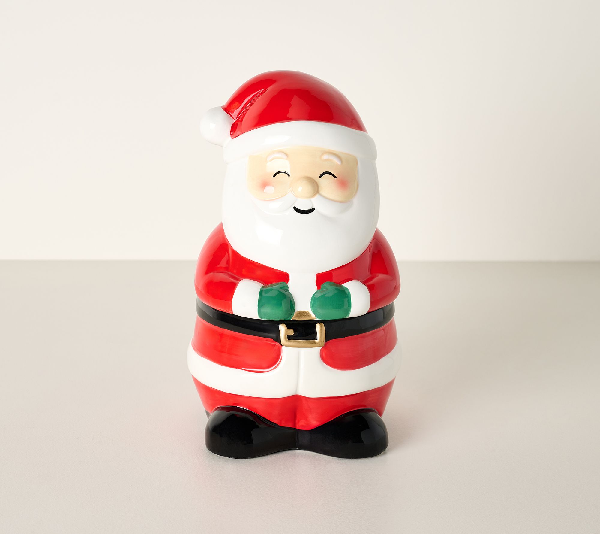 HomeWorx by Slatkin + Co. 14oz Ceramic Santa Filled Candle