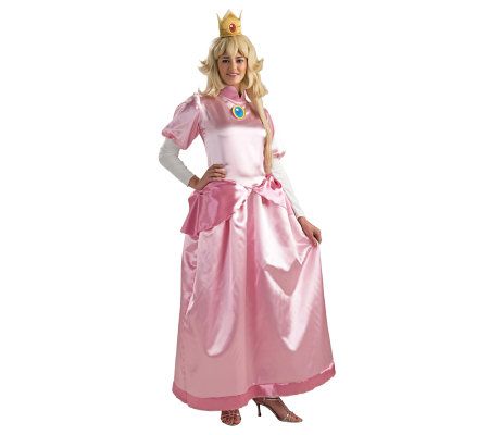 Super Mario Bros. - Princess Peach Adult Costume — QVC.com