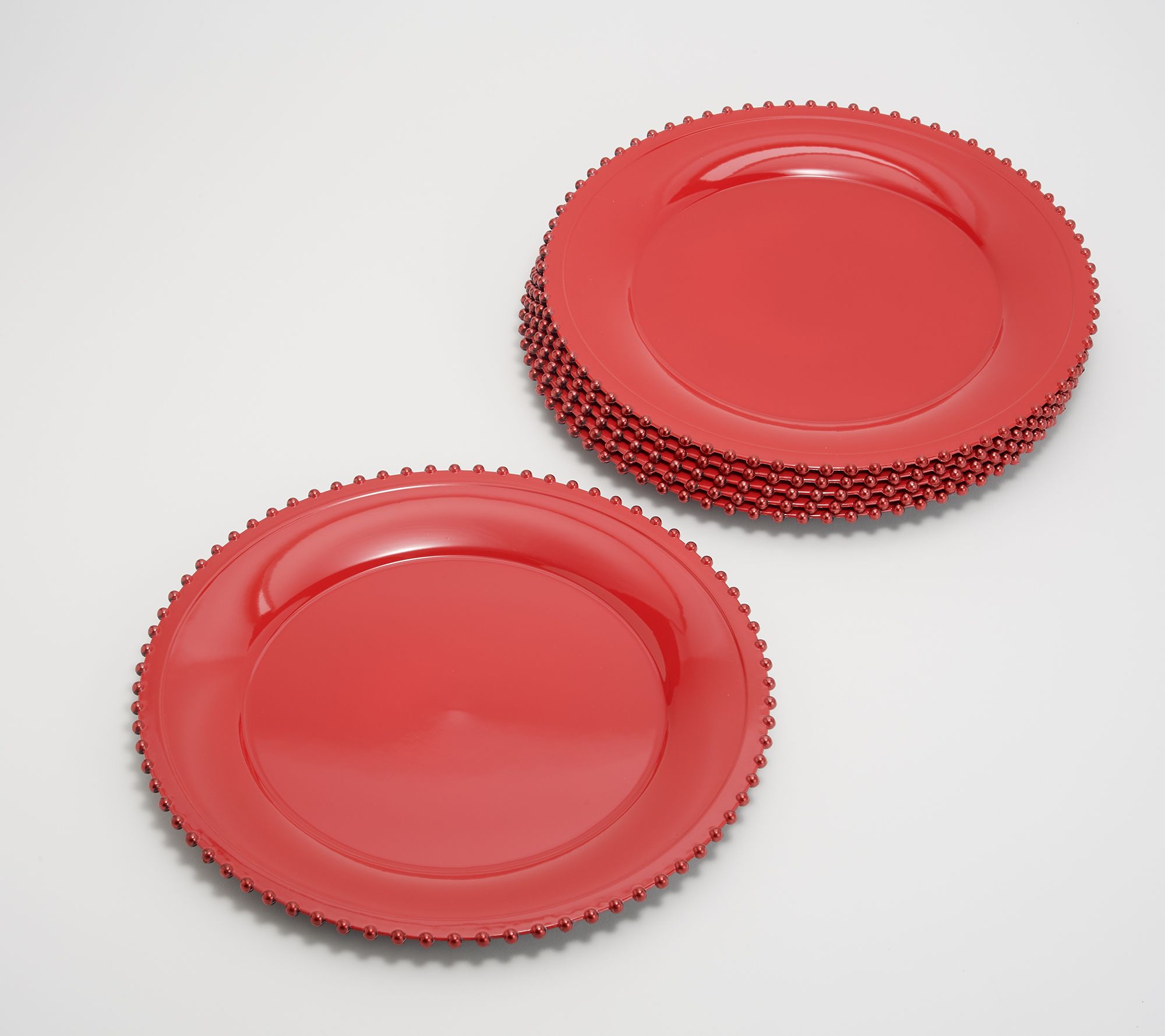 Designing Dining Set of (6) 13" Beaded Edge Chargers