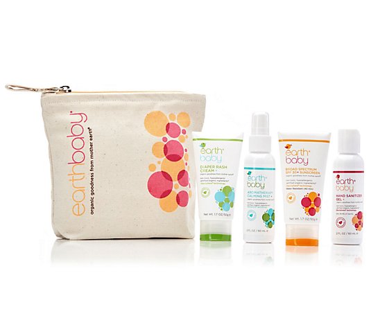 Earth Baby On-the-Go Kit 4-Piece Set and TravelPouch