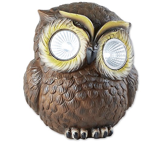 Zingz & Thingz Solar Owl Figurine