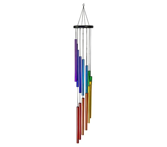 Exhart Cascading Rainbow Metal Wind Chime