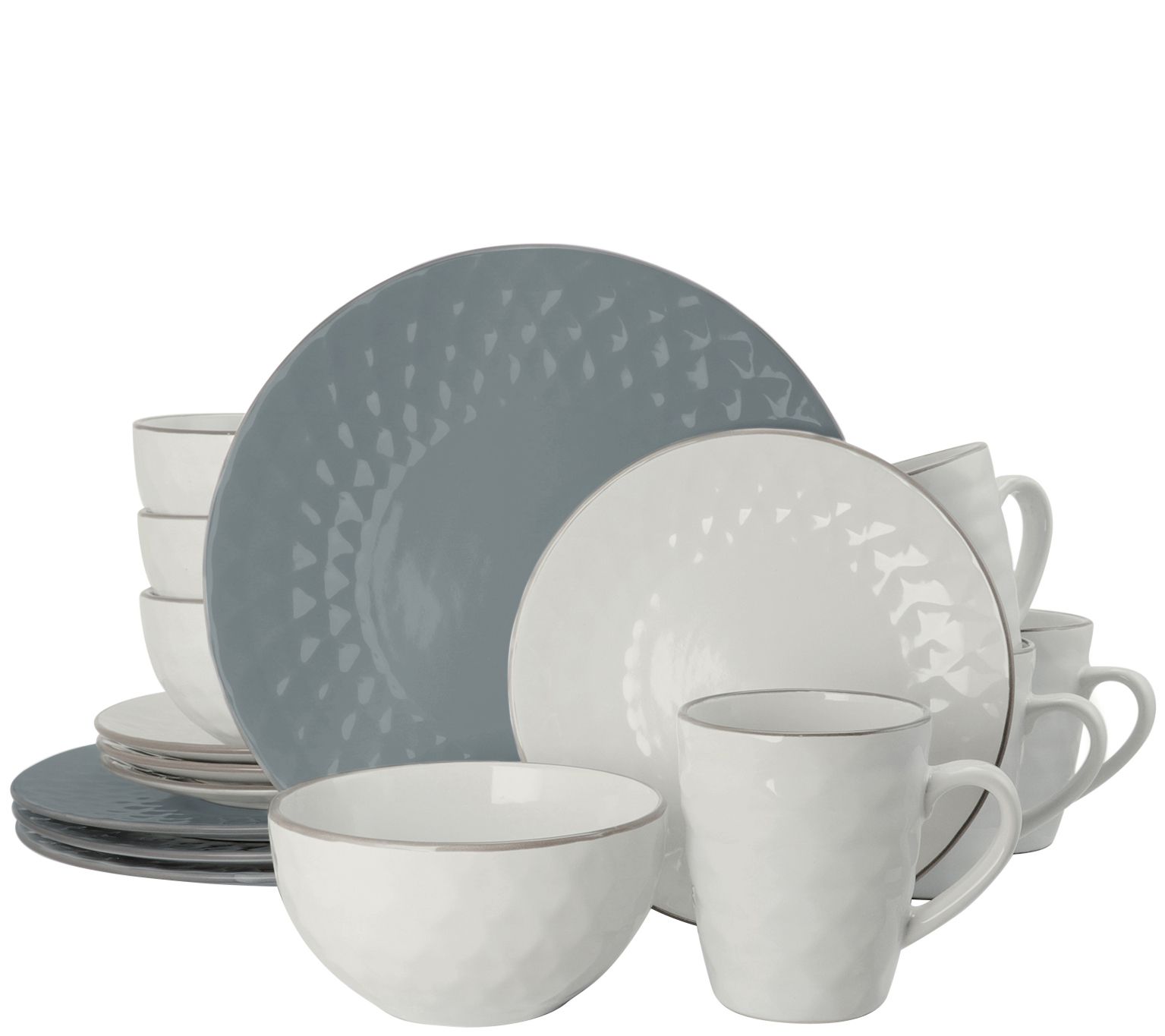 Elama Pearl 16-Piece Dinnerware Set
