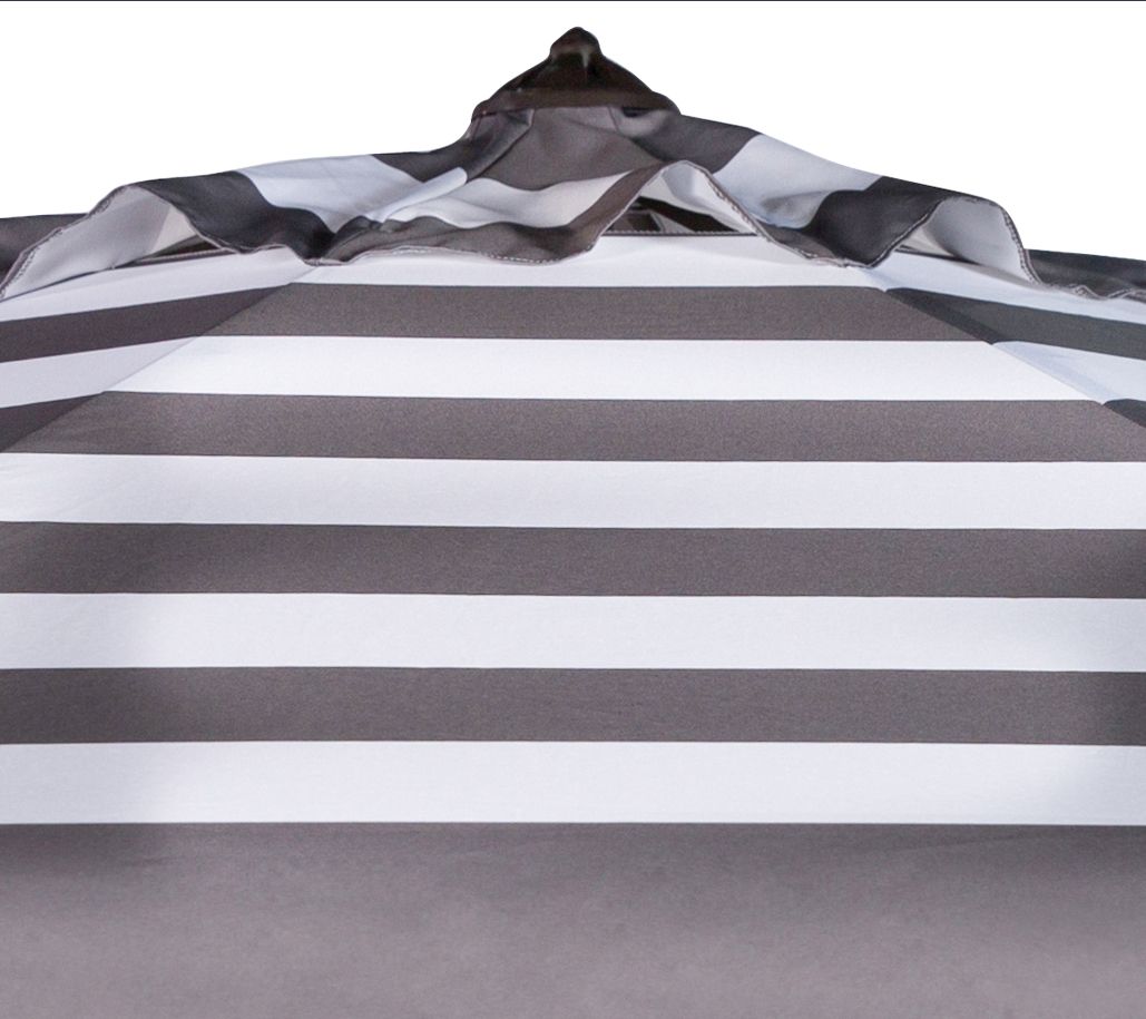 Safavieh Maui Single Scallop Striped 9' Umbrella