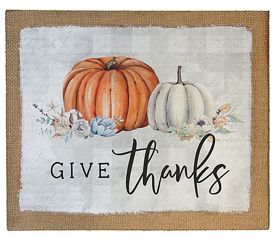 Give Thanks Canvas Wall Art